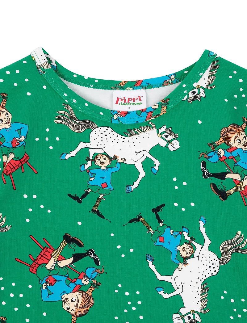 Pippi Langstrømpe - SJÄLVSÄKER KLÄNNING - langærmede babykjoler - green - 2
