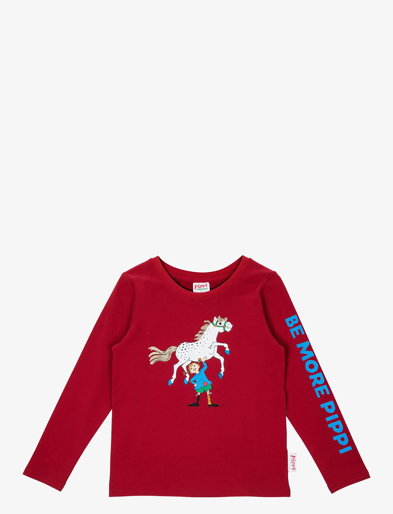 Pippi Langstrømpe - SUPER STRONG SHIRT - langærmede t-shirts - red - 0