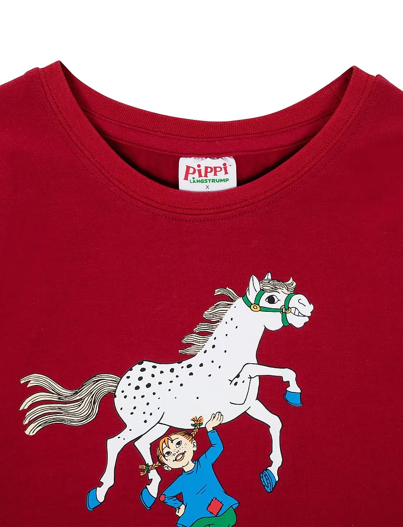 Pippi Langstrømpe - SUPER STRONG SHIRT - langærmede t-shirts - red - 1