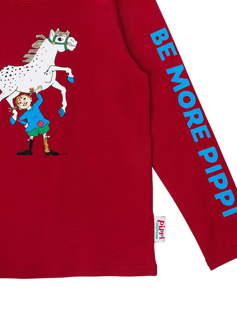Pippi Langstrømpe - SUPER STRONG SHIRT - langærmede t-shirts - red - 2