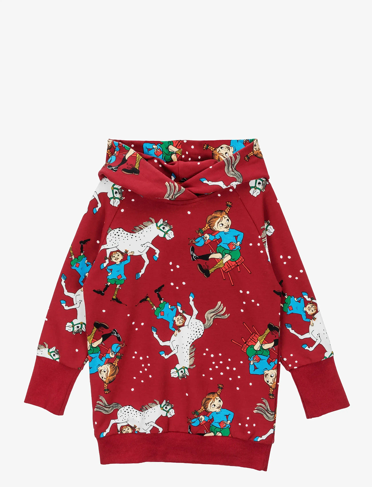 Pippi Långstrump - CONFIDENT HOODIE - huvtröjor - red - 0