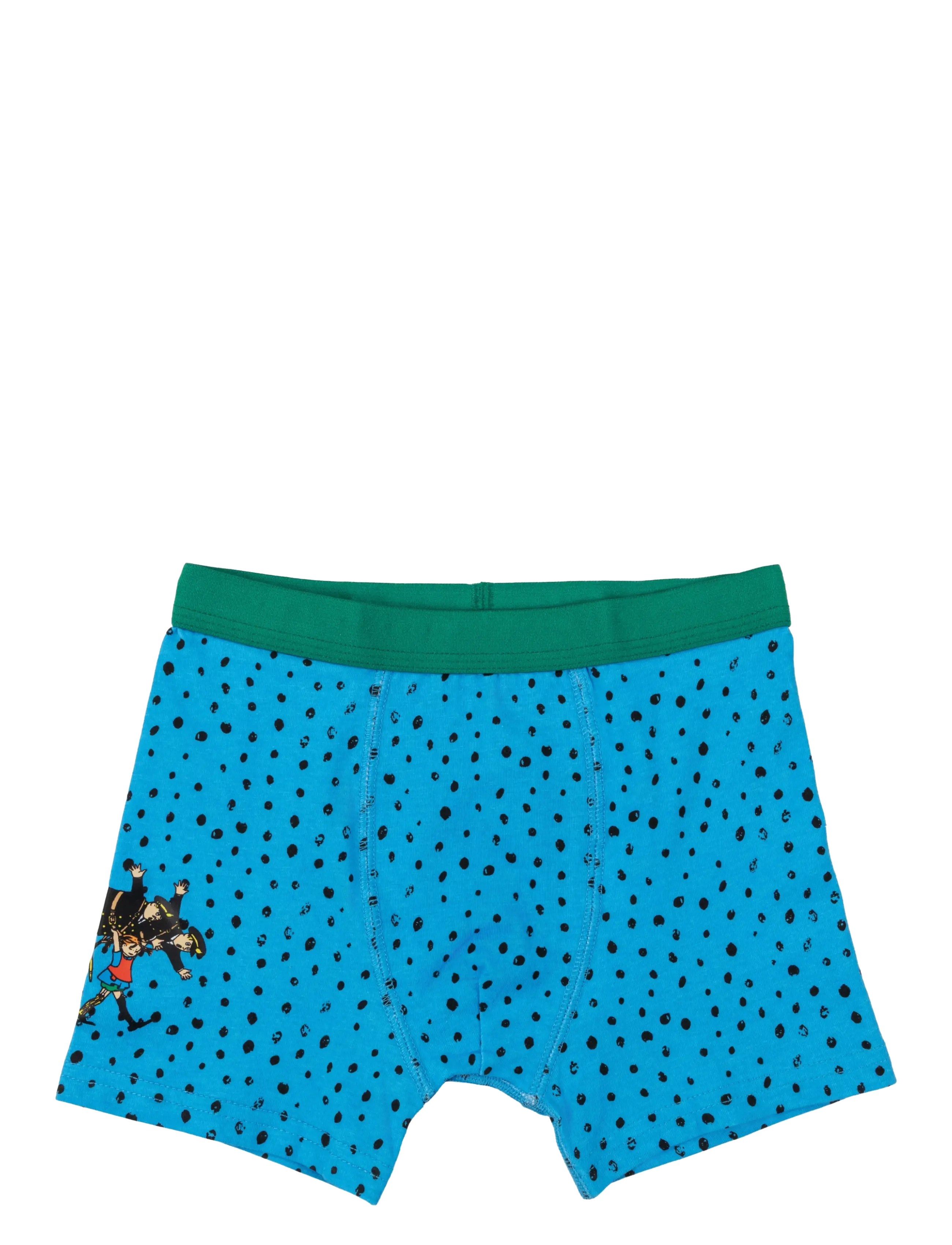 Pippi Langstrømpe Poliserna Boxershorts, 122/128, Underwear, Blau - Underpants, Kinder