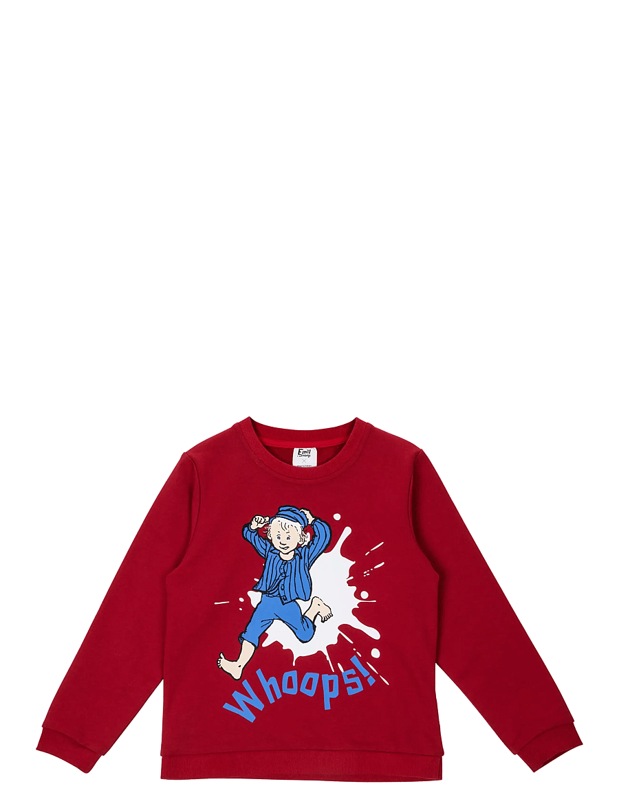 Emil i Lönneberga - WHOOPS COLLEGETRÖJA - sweatshirts - red - 0