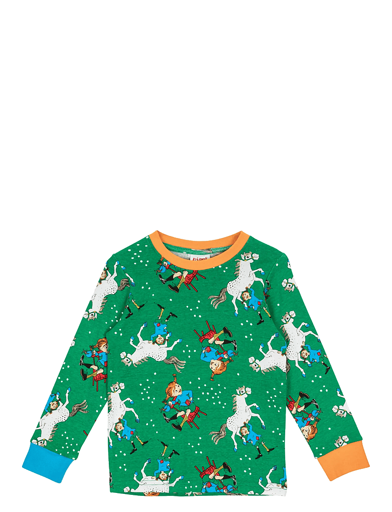Pippi Langstrømpe - SJÄLVSÄKER PYJAMAS - pyjamassæt - grÖn - 1