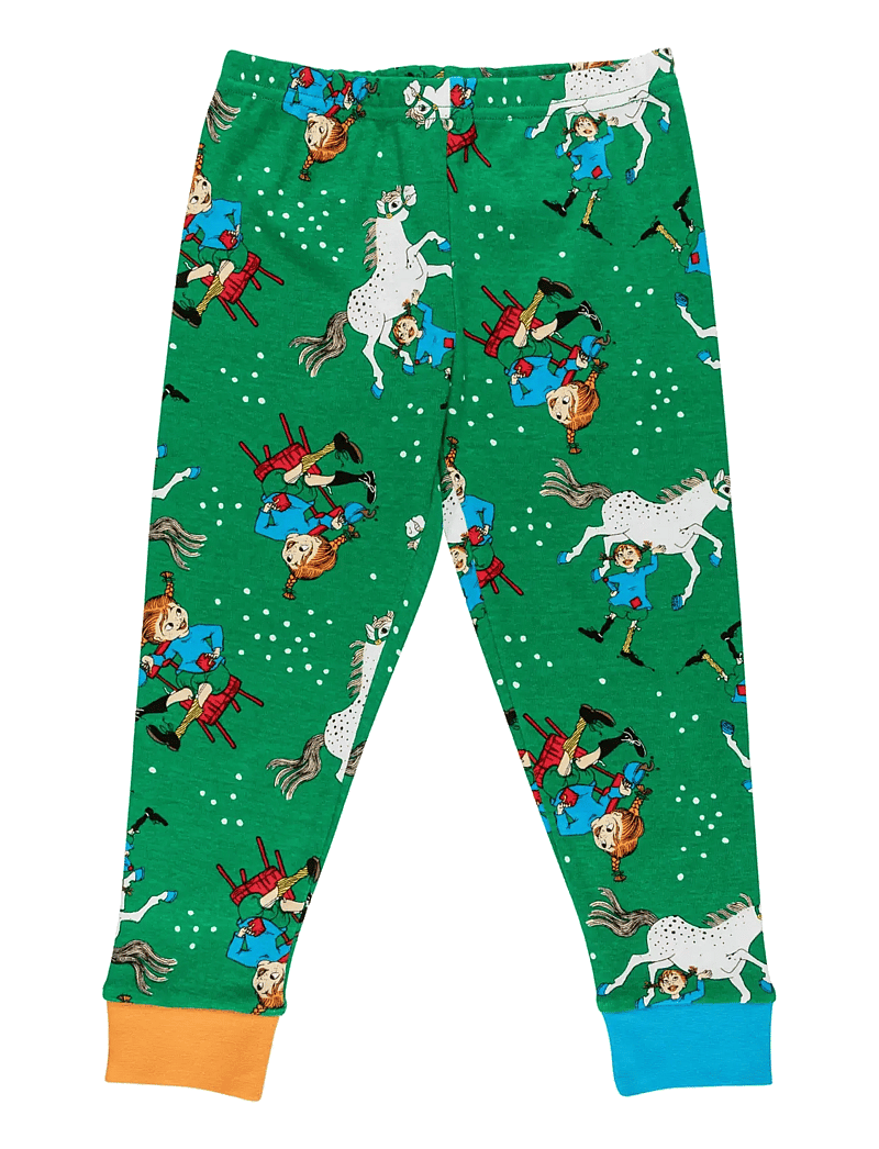 Pippi Langstrømpe - SJÄLVSÄKER PYJAMAS - pyjamassæt - grÖn - 2