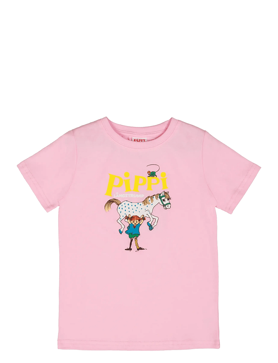 Pippi Langstrumpf - PIPPI LOGO T-SHIRT - pink - 0