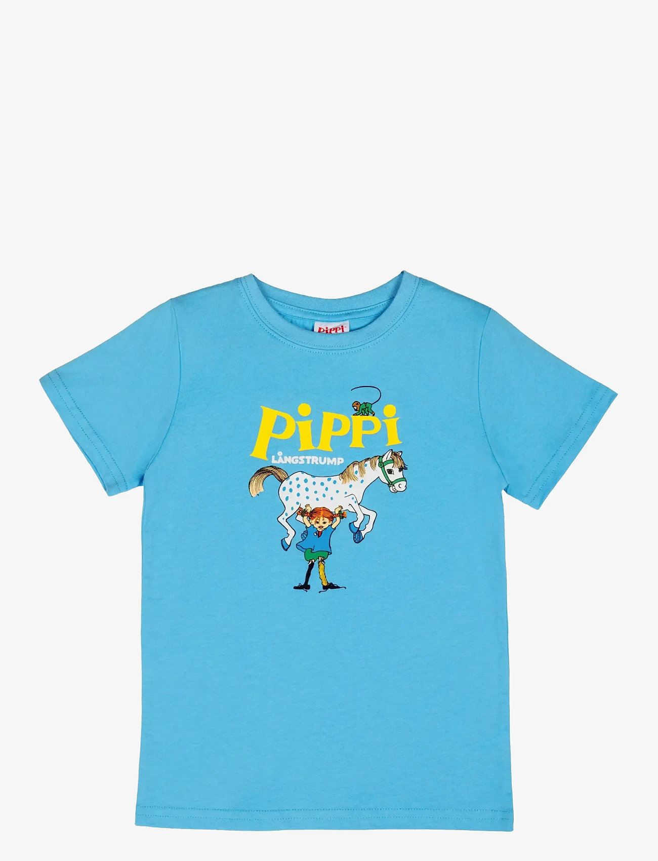 Pippi Långstrump - PIPPI LOGO T-SHIRT - kortärmade t-shirts - blue - 0