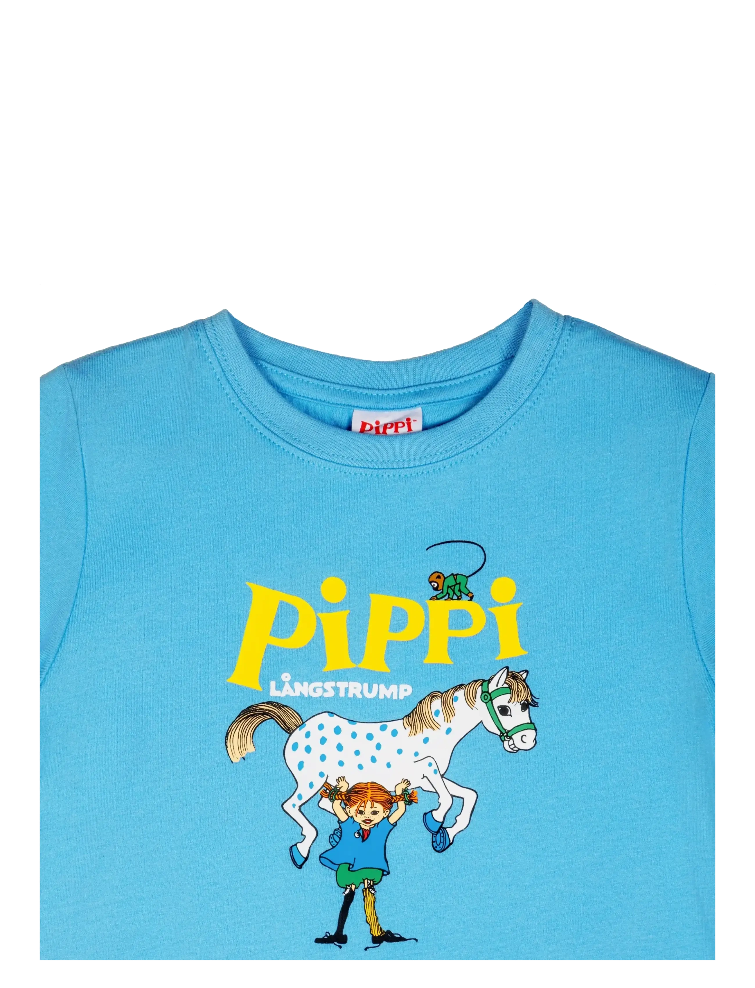 Pippi Longstocking - PIPPI LOGO T-SHIRT - short-sleeved t-shirts - blue - 1