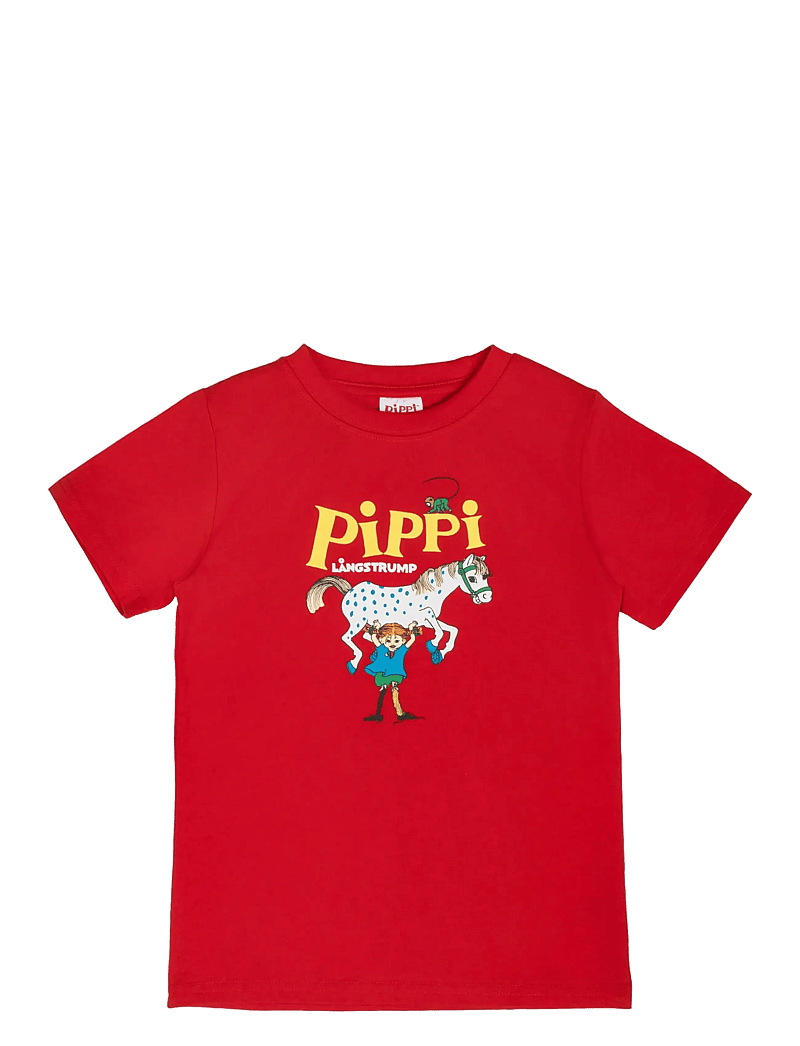 Pippi Långstrump - PIPPI LOGO T-SHIRT - kortärmade t-shirts - red - 0