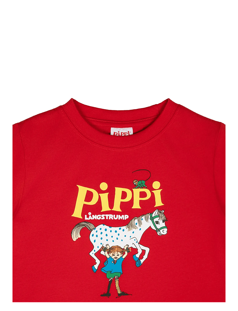 Pippi Långstrump - PIPPI LOGO T-SHIRT - kortärmade t-shirts - red - 1