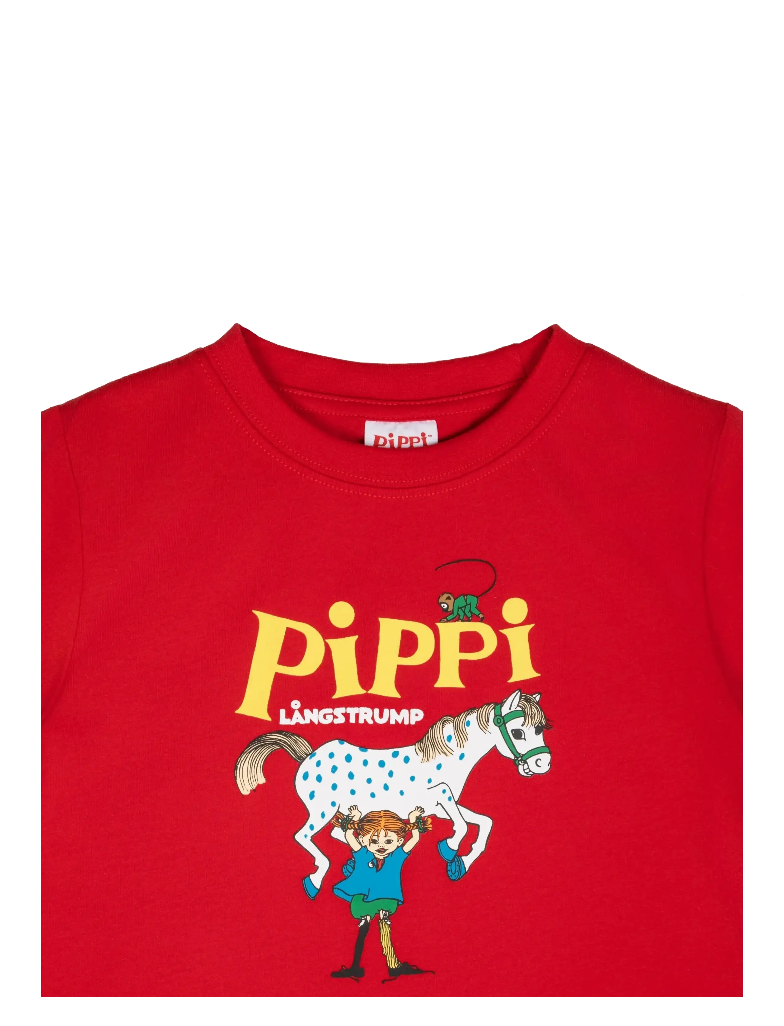 Pippi Langstrømpe - PIPPI LOGO T-SHIRT - kortærmede t-shirts - red - 1