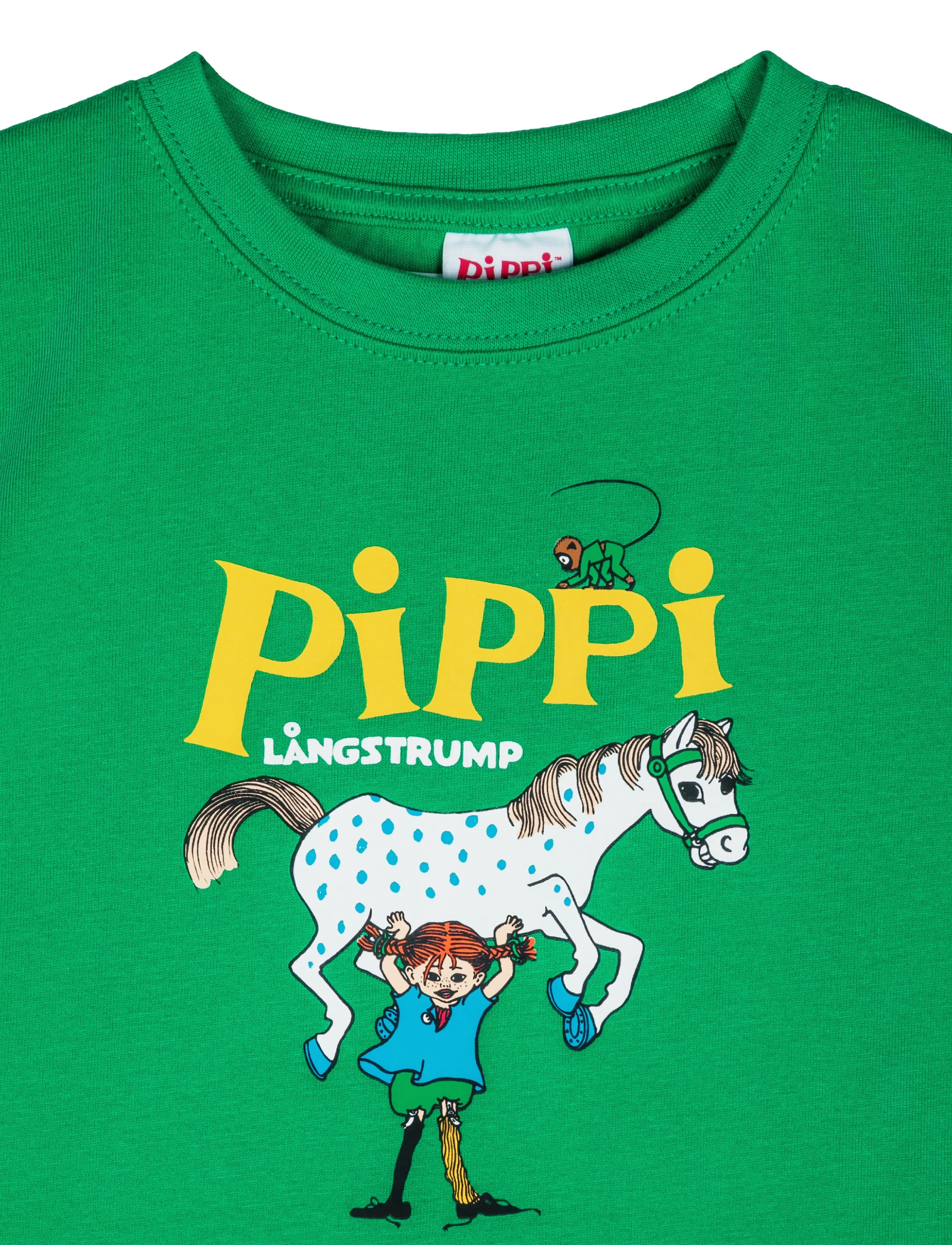 Pippi Longstocking - PIPPI LOGO T-SHIRT - short-sleeved t-shirts - green - 1