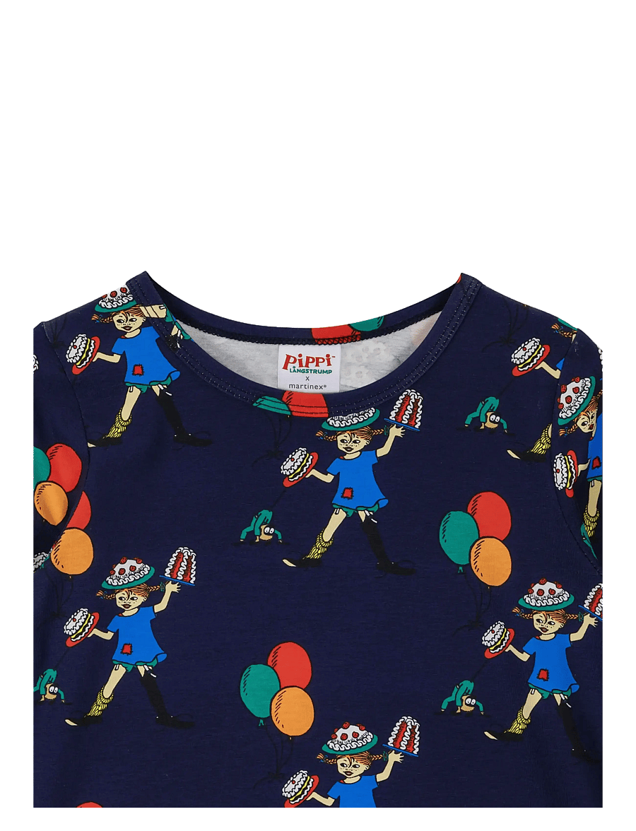 Pippi Langstrumpf - BALLONGER KLÄNNING - langärmelige freizeitkleider - blue - 1