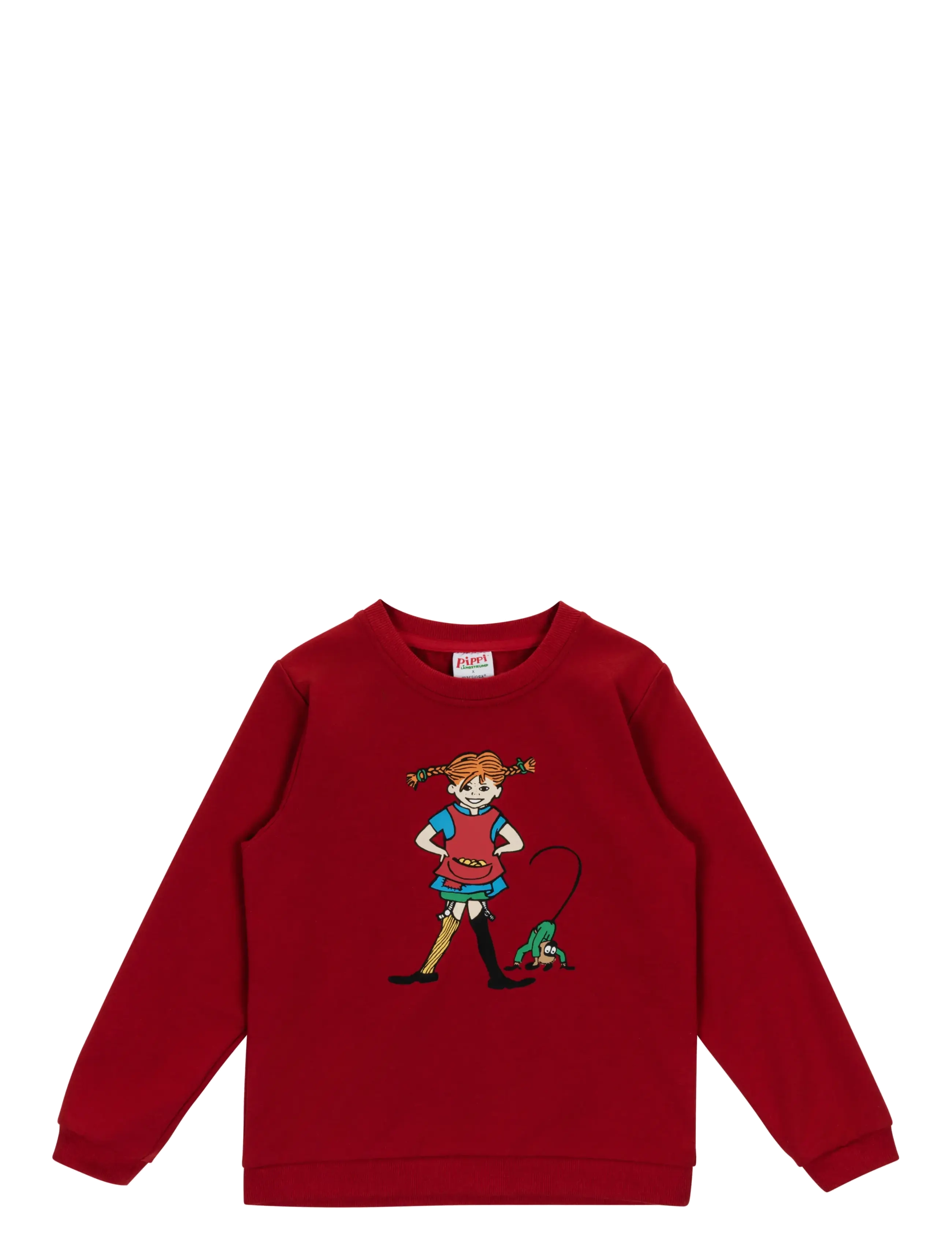 MARTINEX Pippi Collegetröja Rot - 122 - Kinder