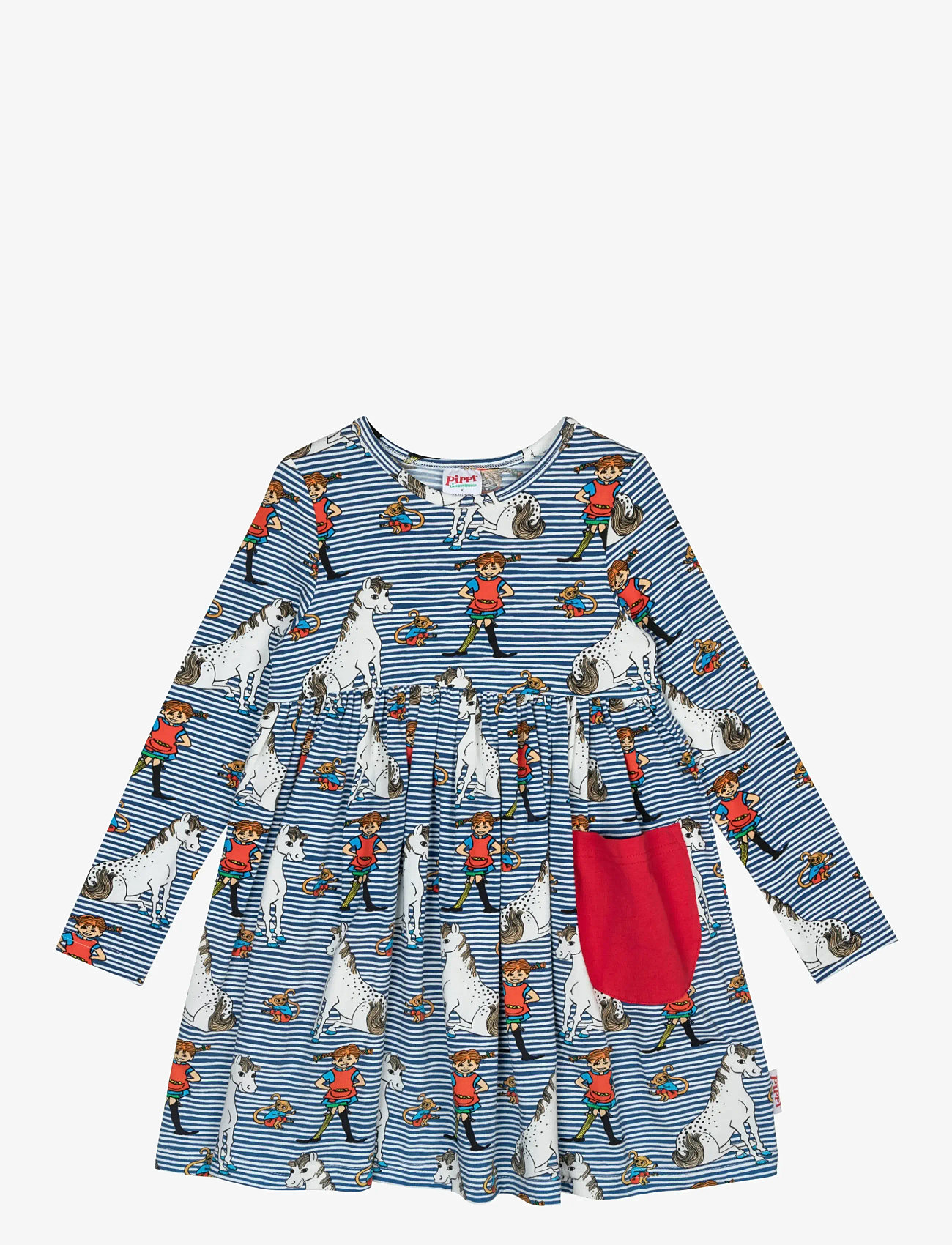 Pipi Pikksukk - PIPPI KOMPISAR KLÄNNING - pikkade varrukatega beebi kleidid - blue - 1