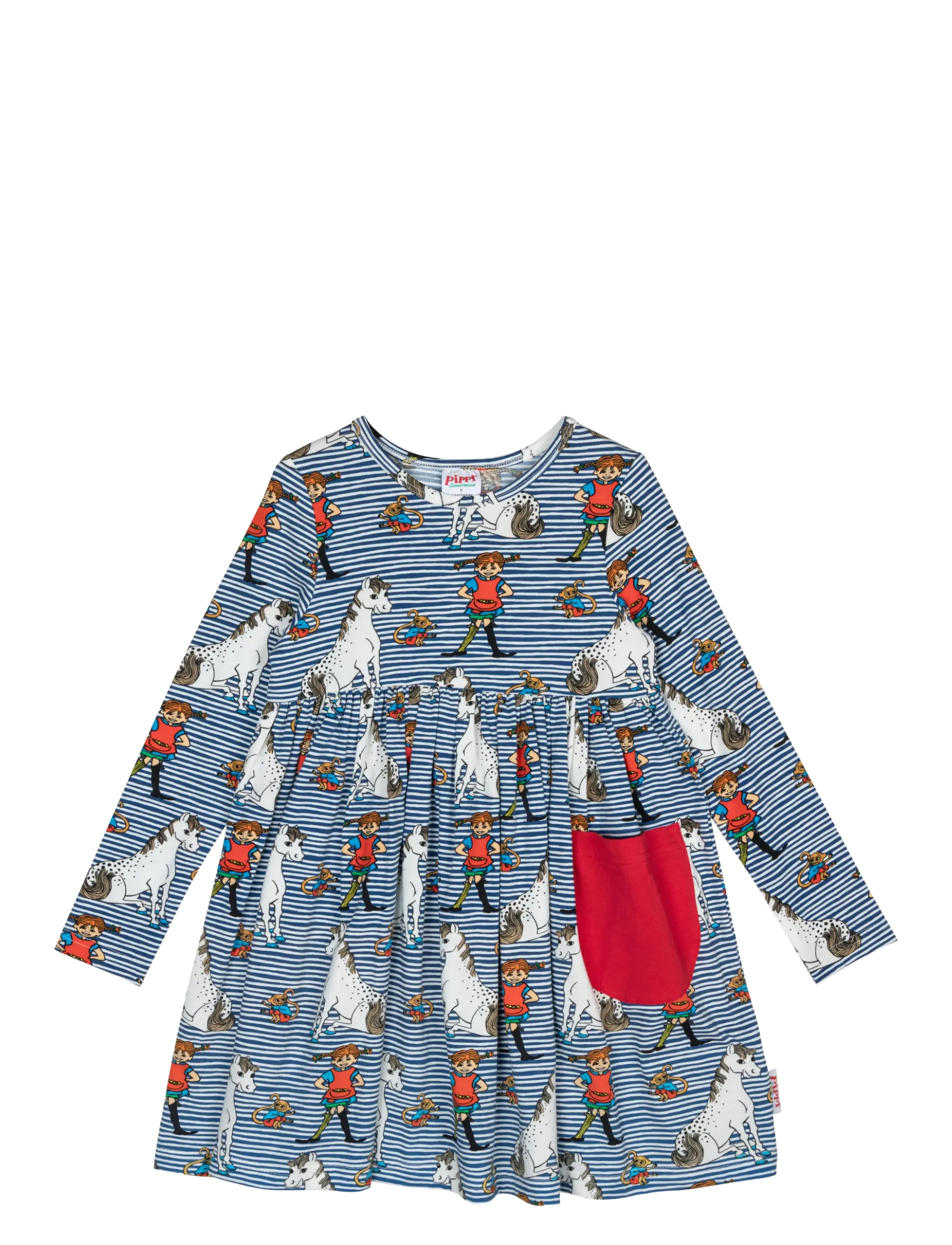 Pippi Langstrømpe PIPPI KOMPISAR KLÄNNING - Back to school - BLUE / blue