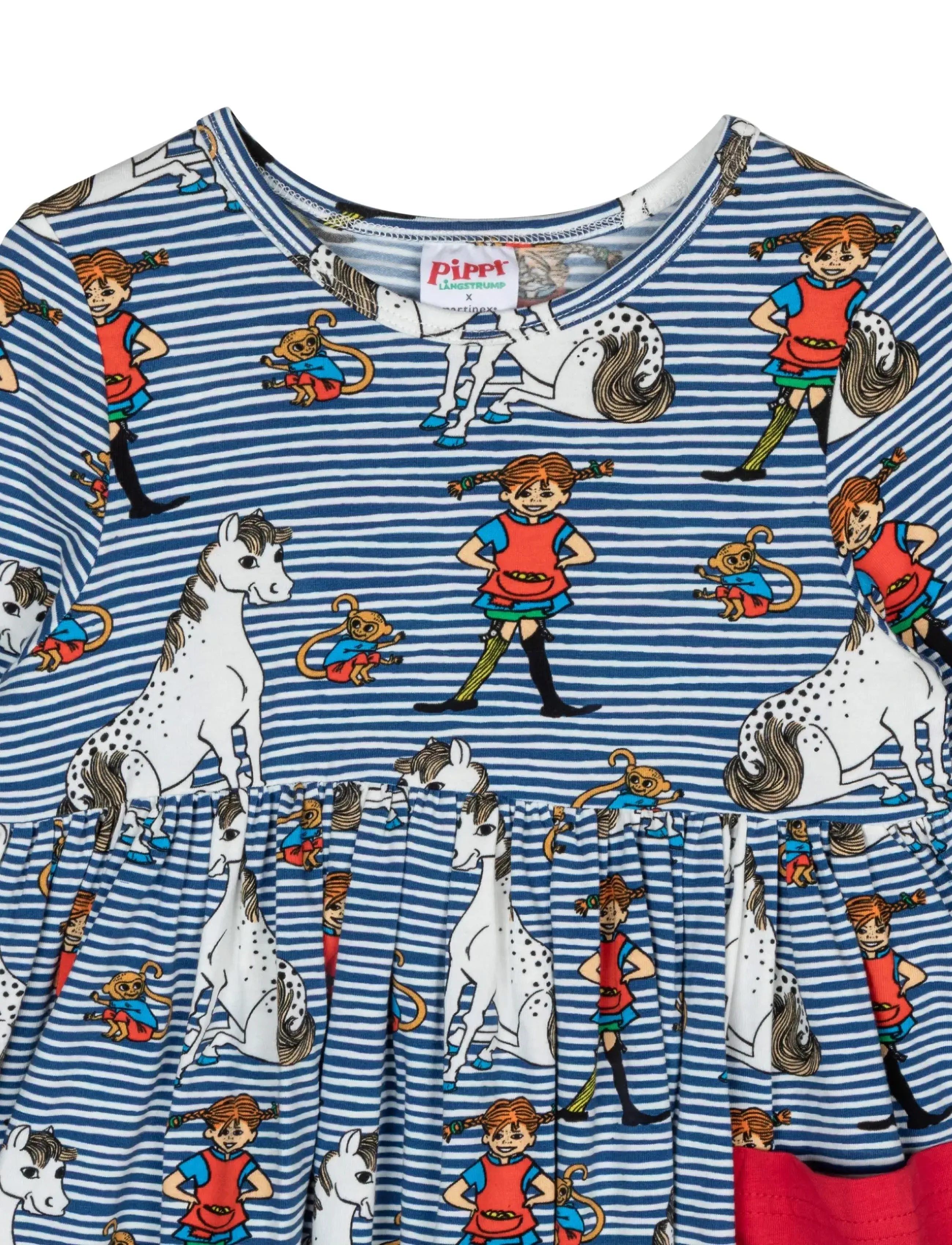 Pippi Långstrump - PIPPI KOMPISAR KLÄNNING - långärmade babyklänningar - blue - 2
