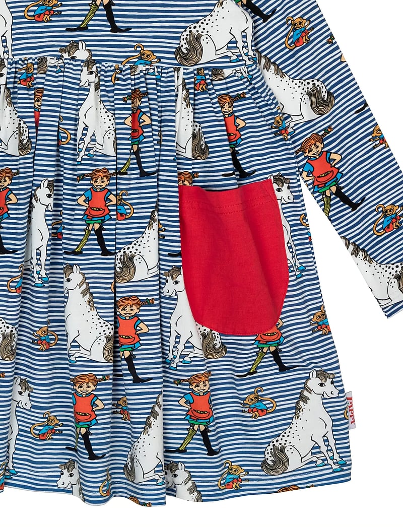 Pipi Pikksukk - PIPPI KOMPISAR KLÄNNING - pikkade varrukatega beebi kleidid - blue - 3