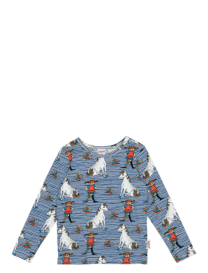Pipi Pikksukk - PIPPI KOMPISAR TRÖJA - pikkade varrukatega t-särgid - blue - 0