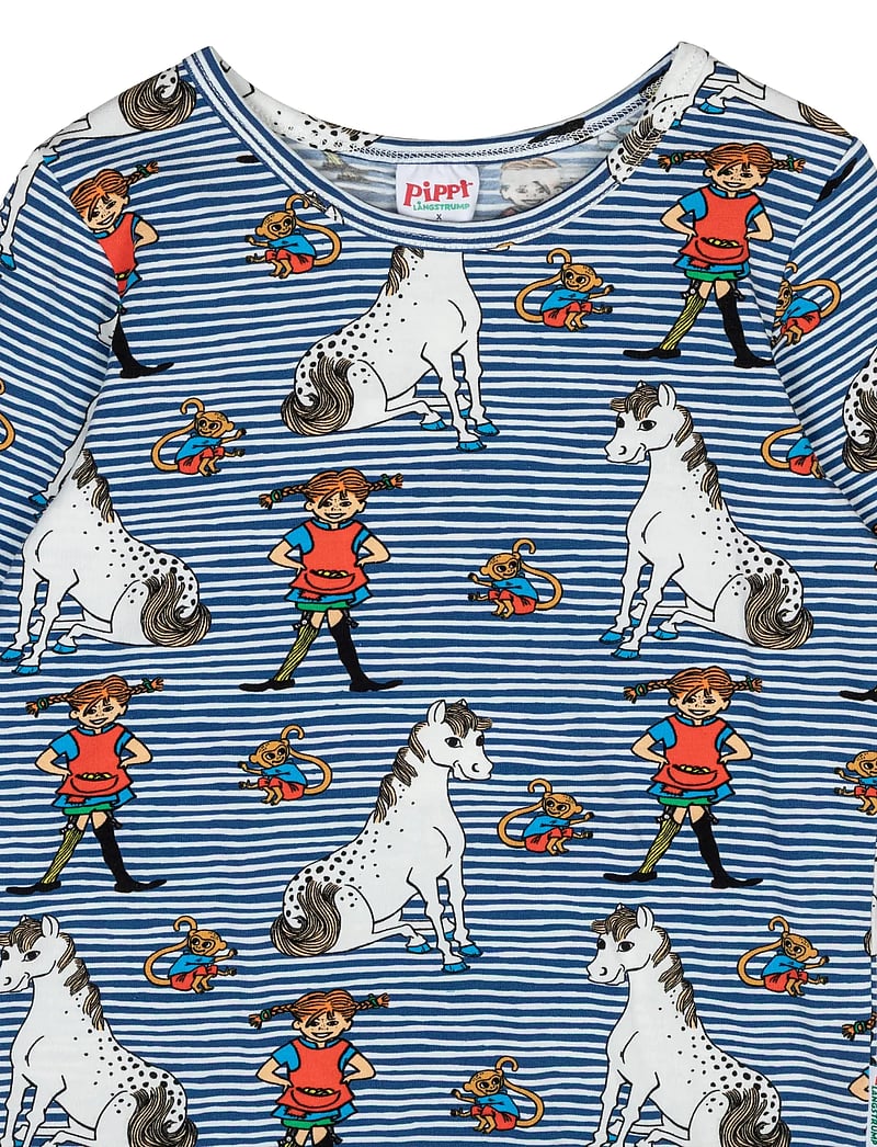 Pipi Pikksukk - PIPPI KOMPISAR TRÖJA - pikkade varrukatega t-särgid - blue - 1