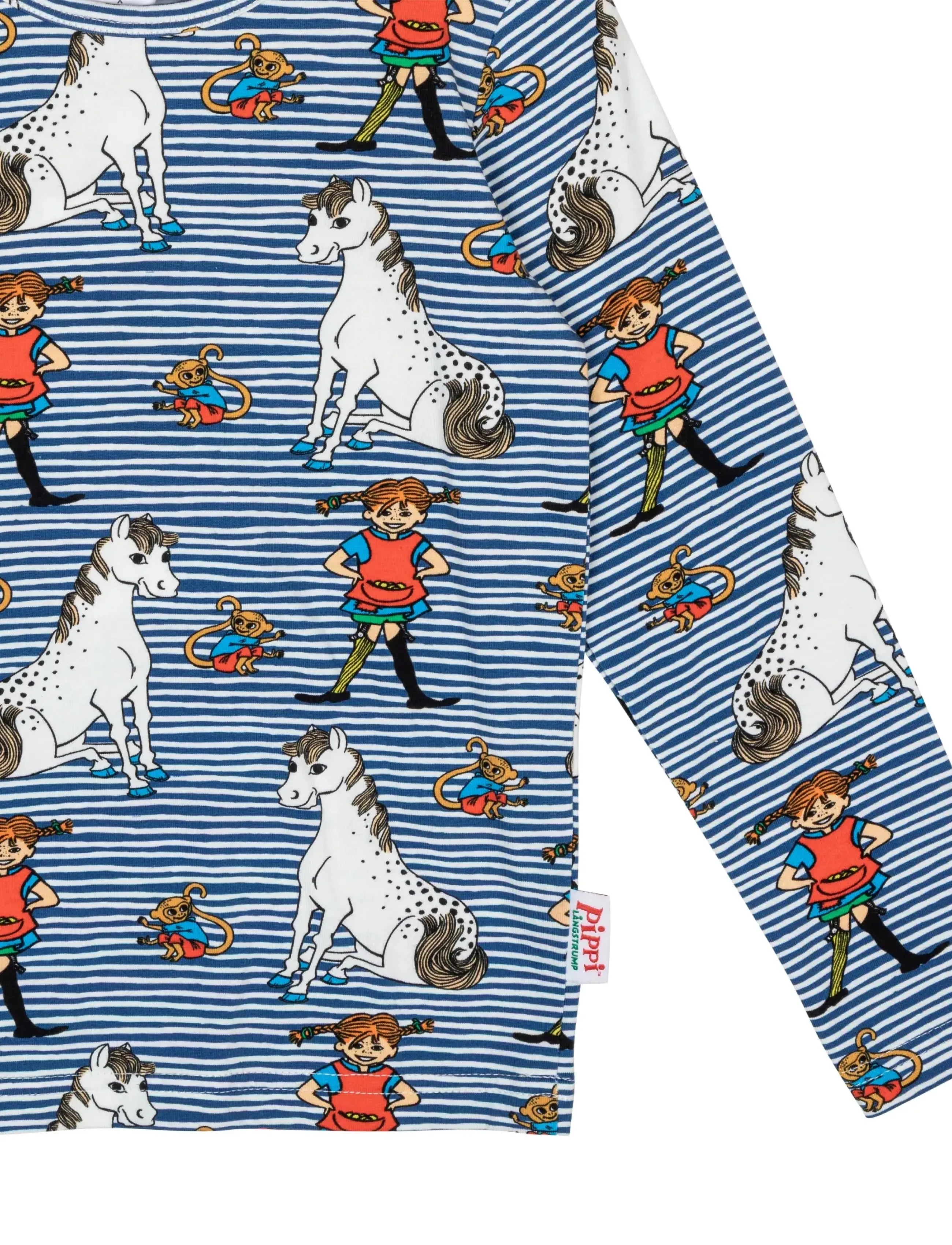 Pippi Långstrump - PIPPI KOMPISAR TRÖJA - toppar & t-shirts - blue - 2