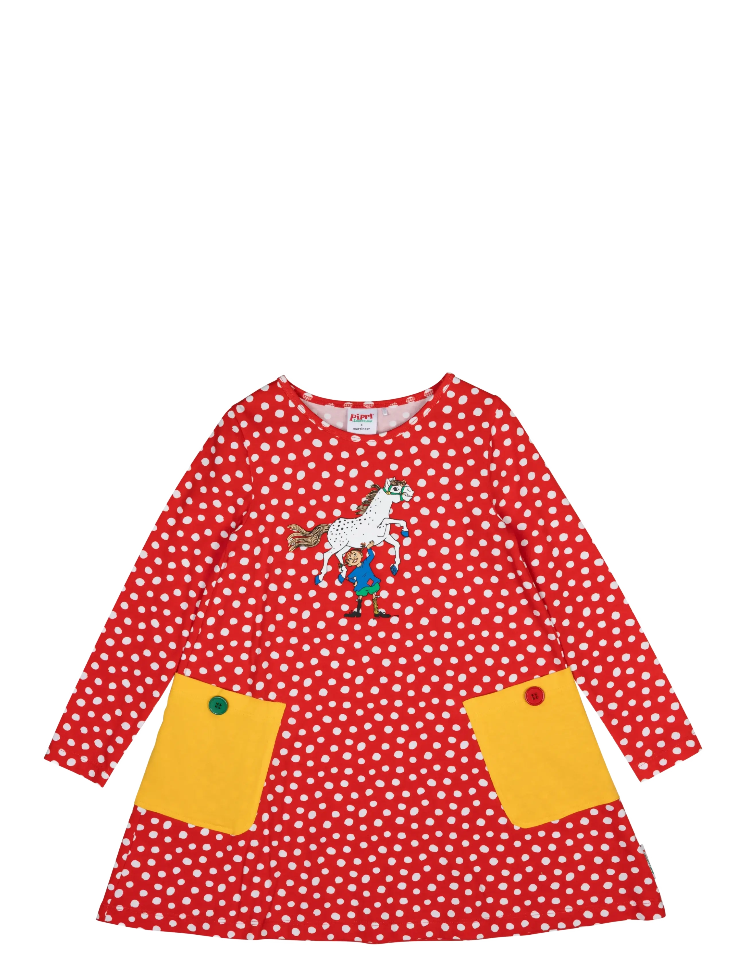 Pippi Langstrømpe PRICKIGT KLÄNNING - Back to school - RED / red