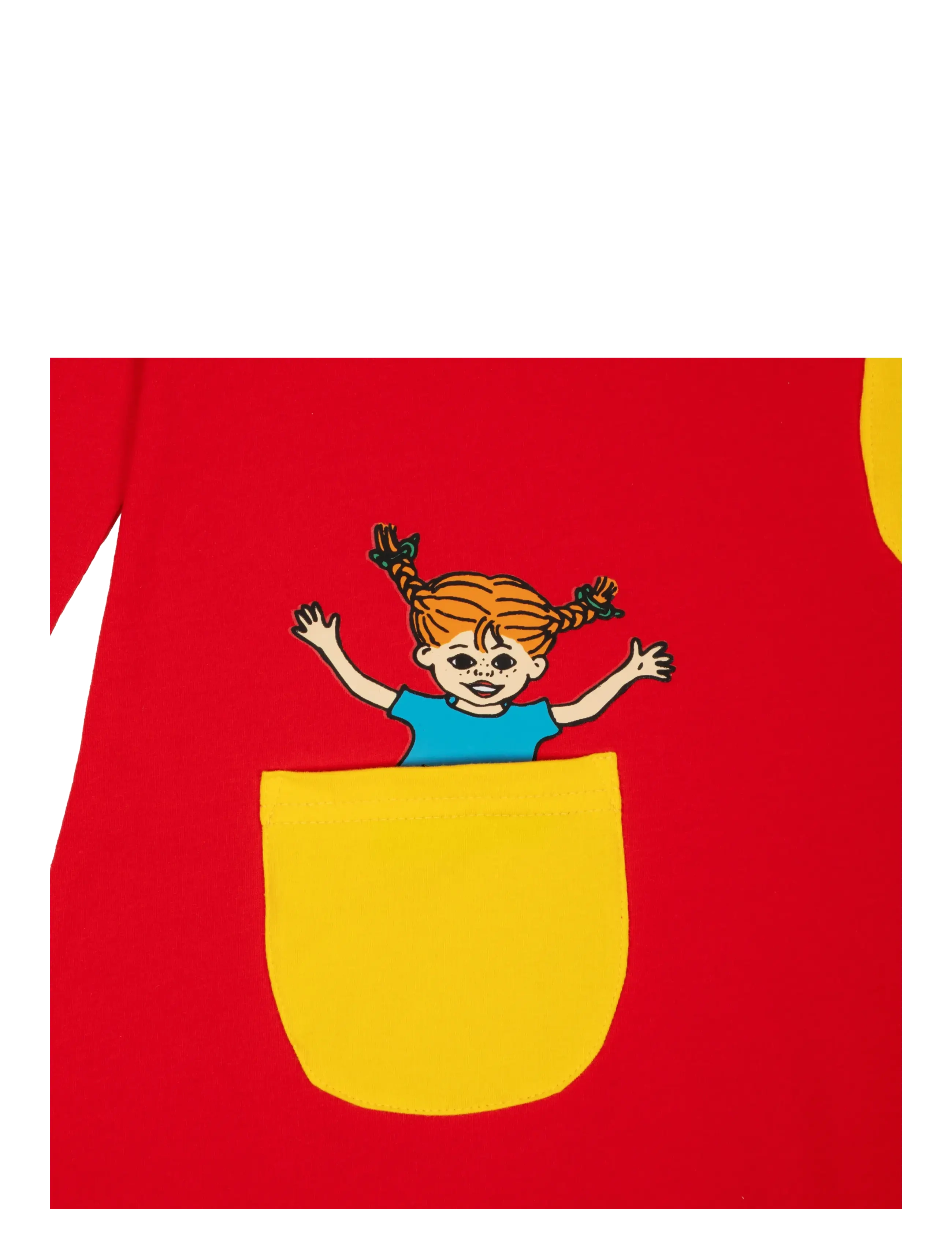 Martinex - PIPPI BASIC KLÄNNING - långärmade vardagsklänningar - red - 1