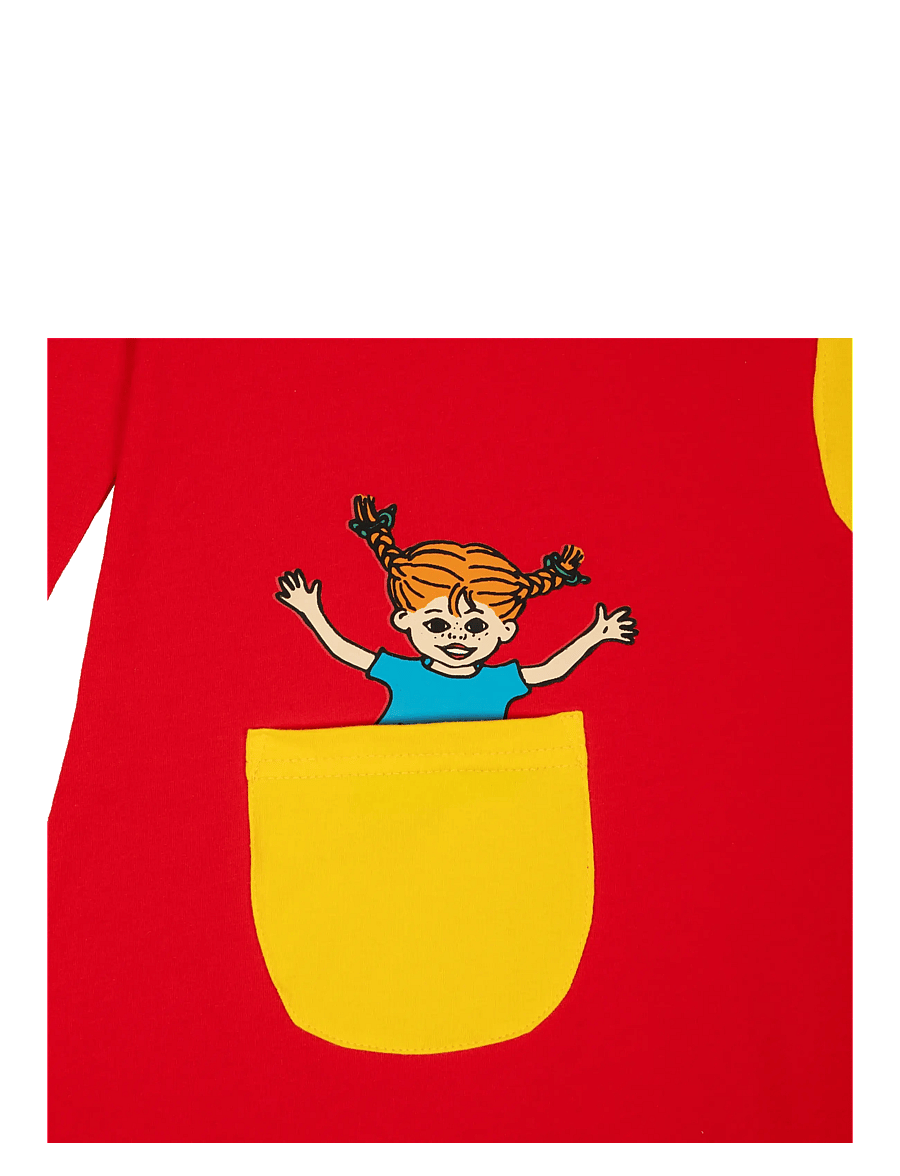 Pippi Langstrumpf - PIPPI BASIC KLÄNNING - langärmelige babykleider - red - 1