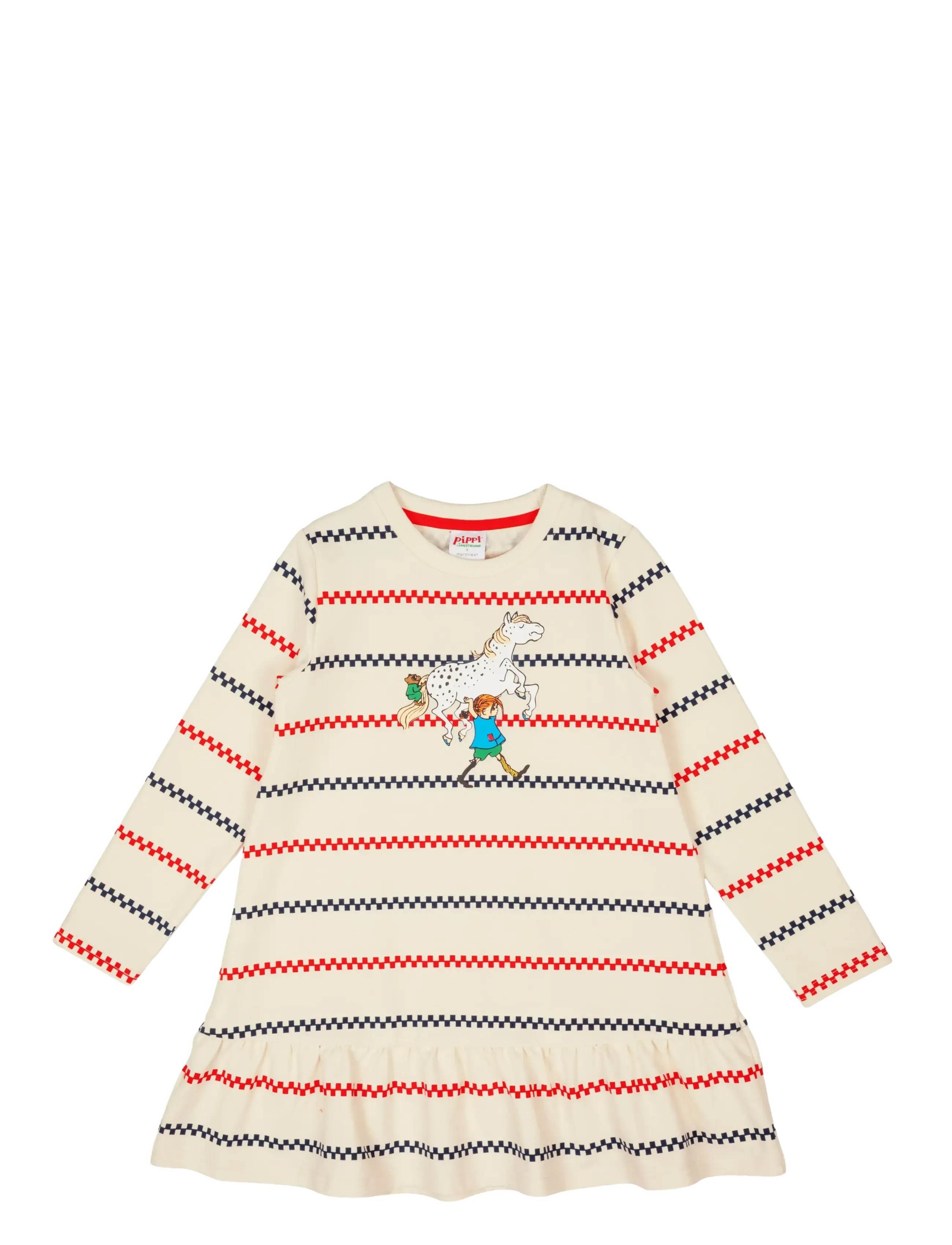 Pippi Langstrumpf RUTRAND COLLKLÄNNING - Kleidung - WHITE / cream