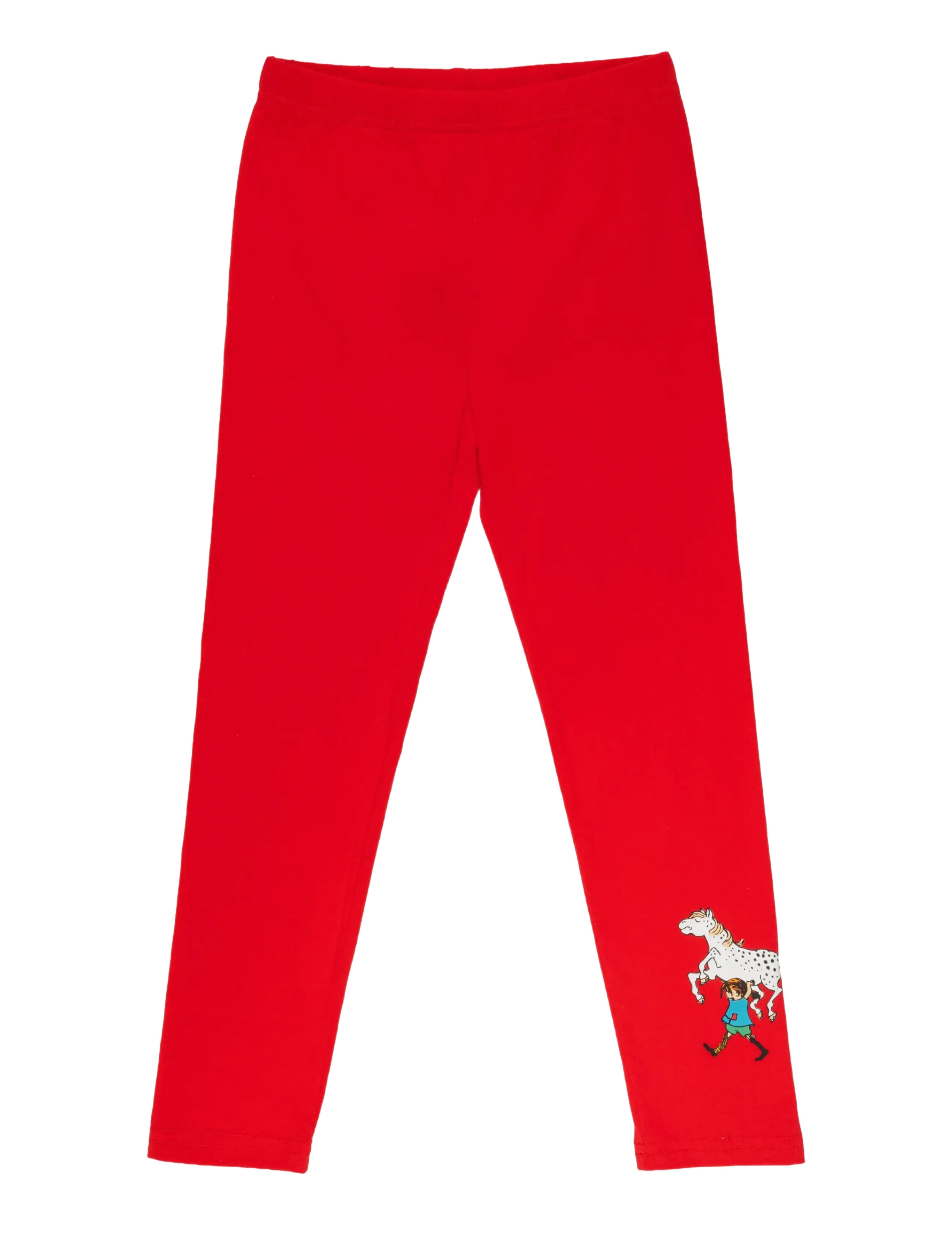 Pipi Pikksukk PIPPI BASIC LEGGINGS - Lapsed 98–134 - RED / red
