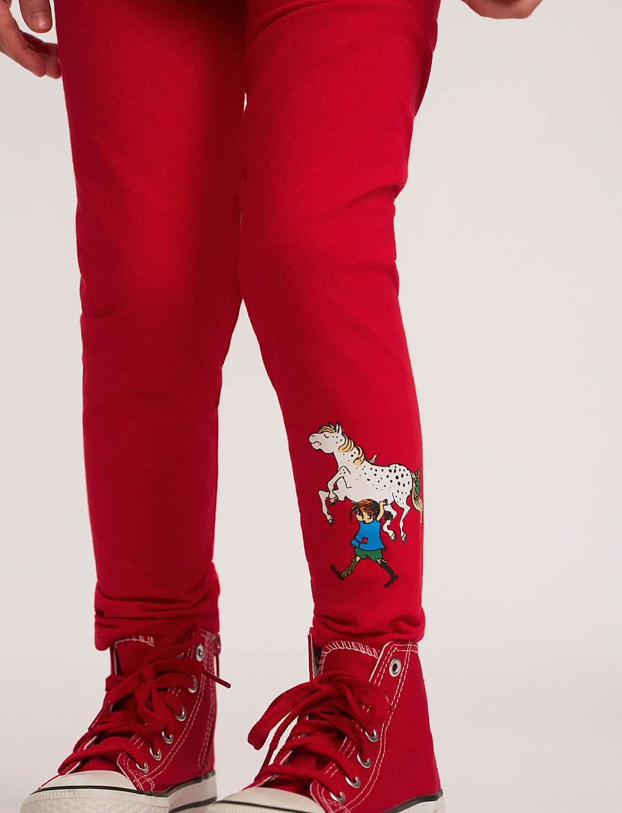 Pippi Langstrumpf - PIPPI BASIC LEGGINGS - leggings - red - 0