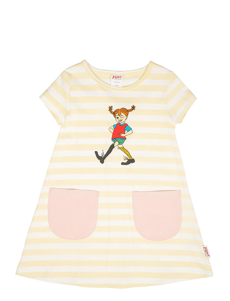 Pippi Pończoszanka - MUNTER PIPPI KLÄNNING - sukienki dla dziewczynek z krótkim rękawem - yellow - 1