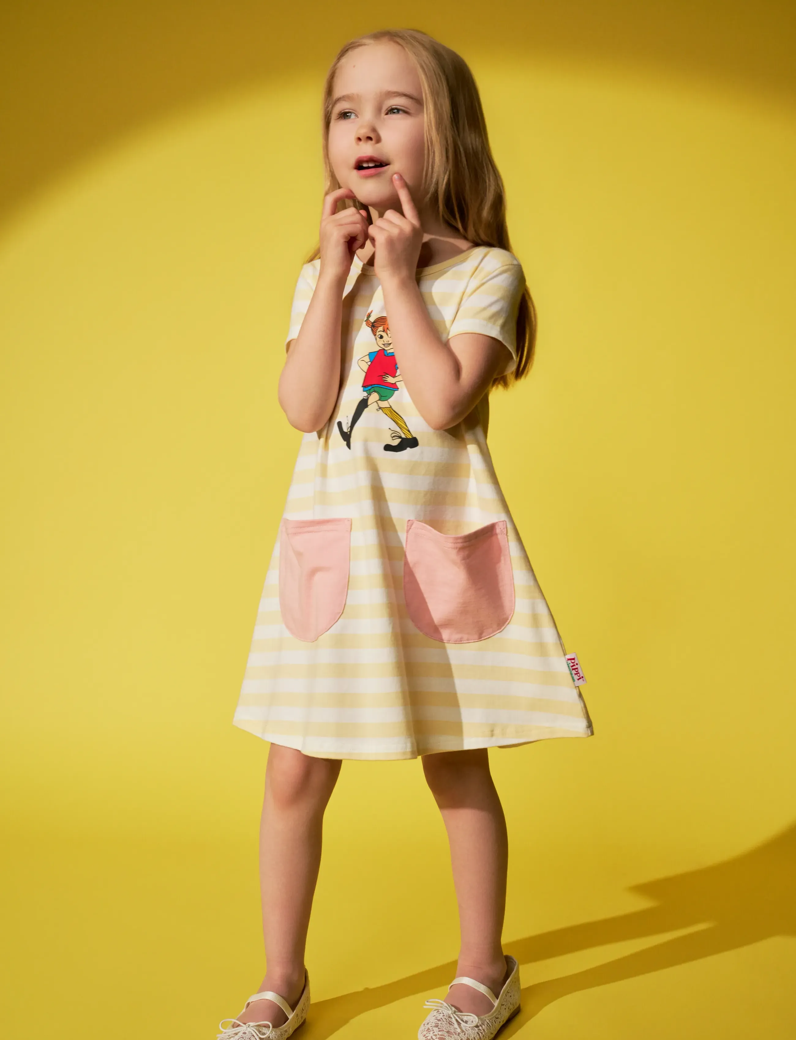 Pippi Långstrump MUNTER PIPPI KLÄNNING - Klänningar & Kjolar - YELLOW / yellow