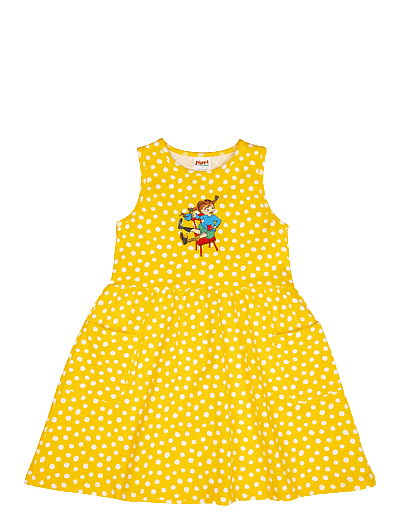 Pipi Pikksukk PRICKIGT KLÄNNING - Varrukateta beebi kleidid - YELLOW / yellow