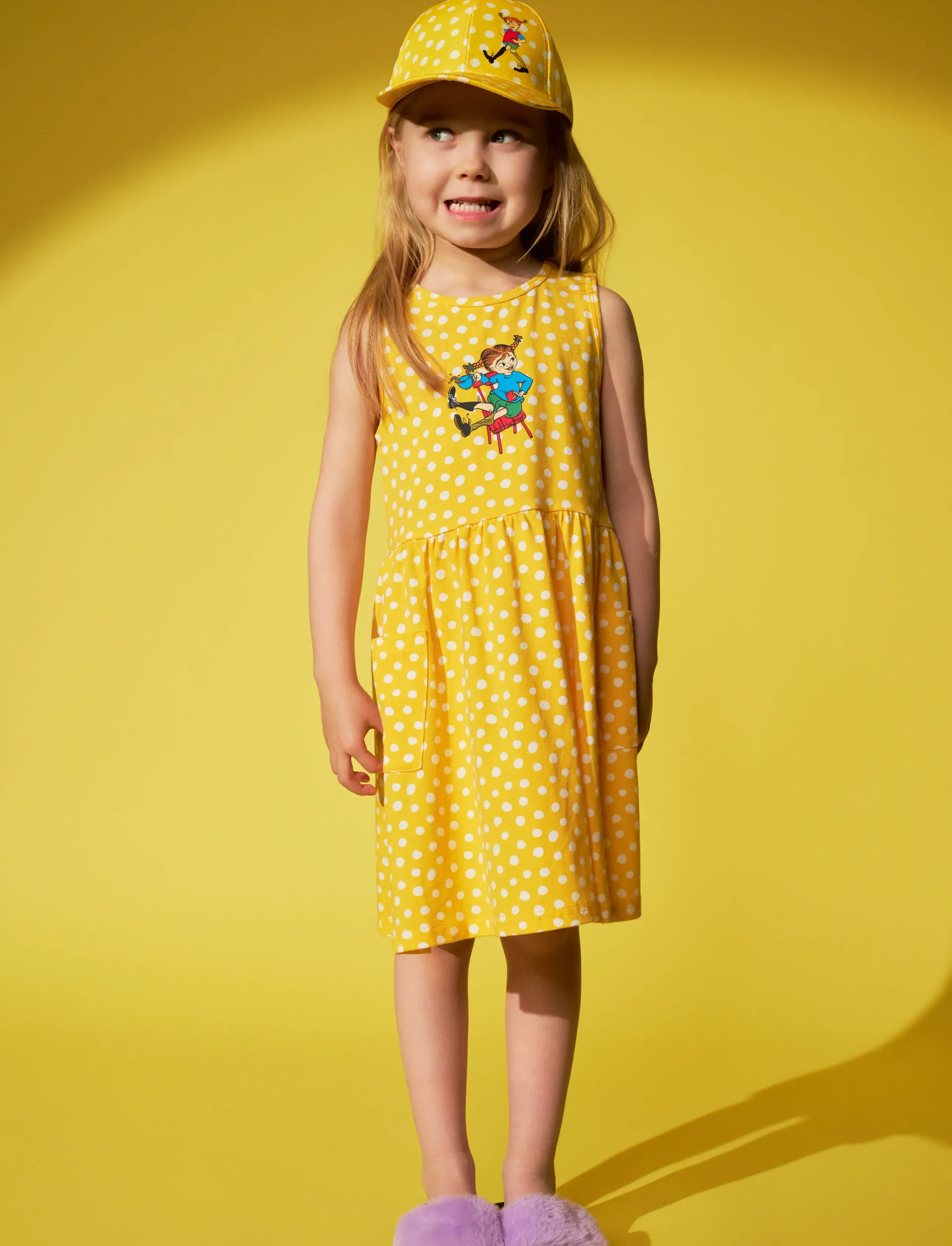 Pippi Langstrømpe PRICKIGT KLÄNNING - Kjoler & Nederdele - YELLOW / yellow