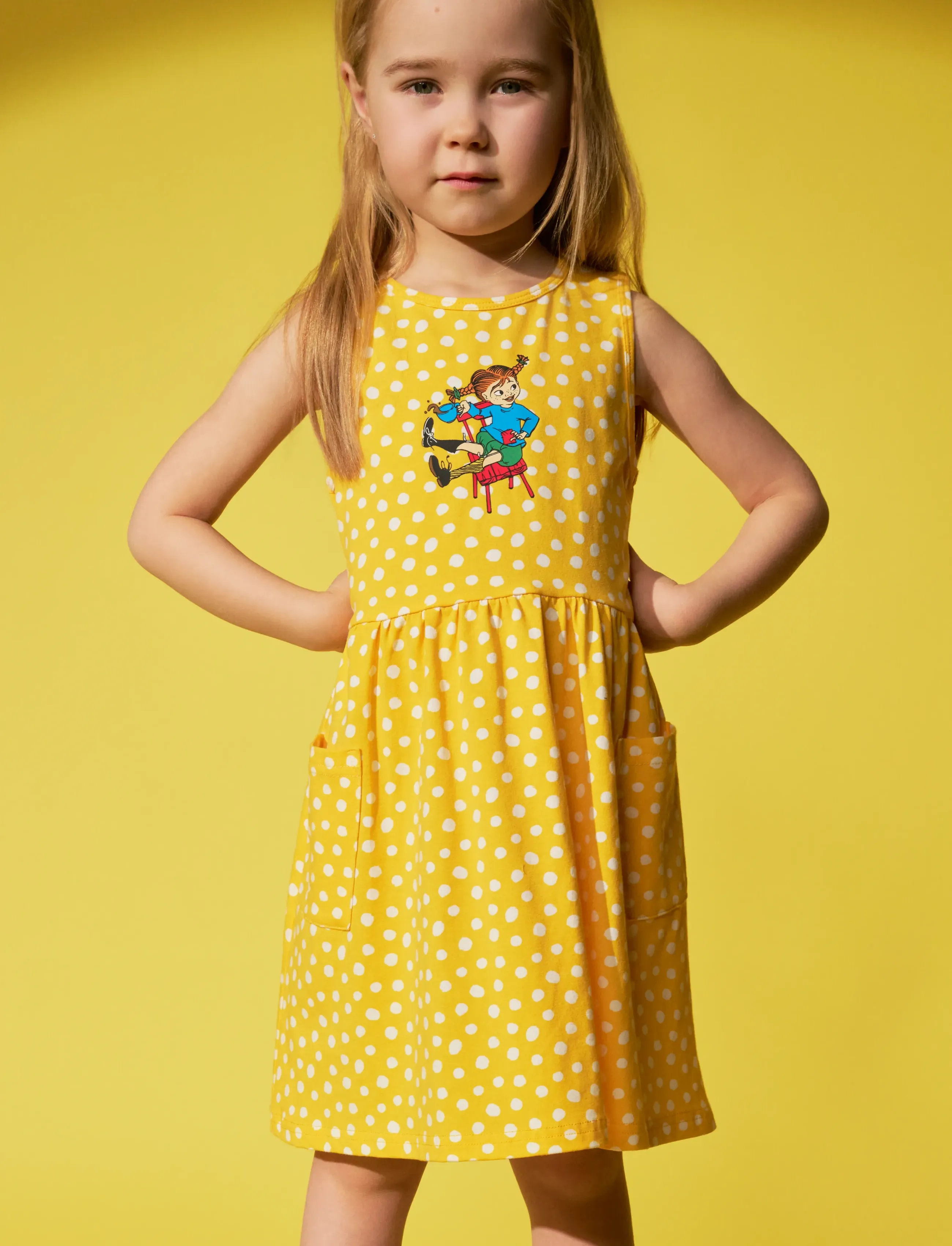 Pippi Langstrumpf - PRICKIGT KLÄNNING - Ärmellose babykleider - yellow - 2