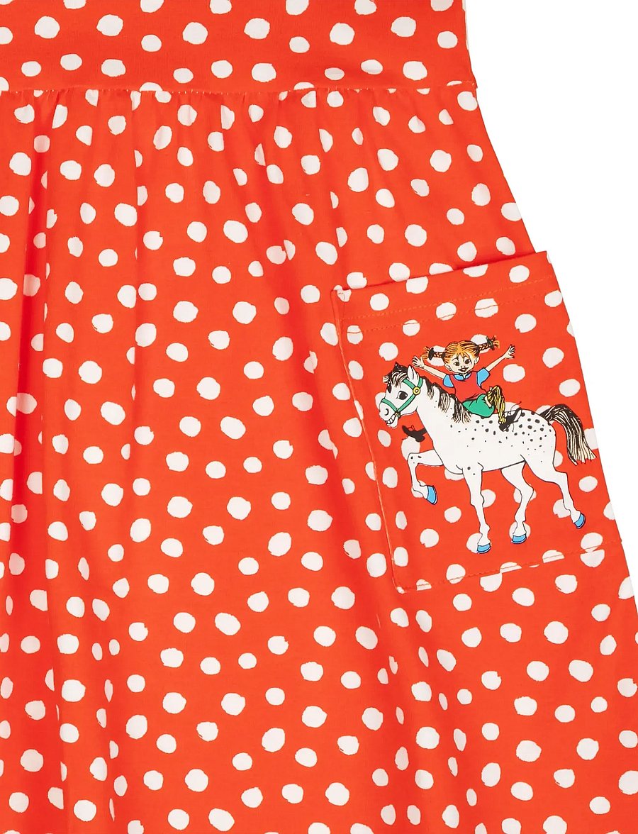 Pipi Pikksukk - PRICKIGT KLÄNNING - varrukateta beebikleidid - red - 1