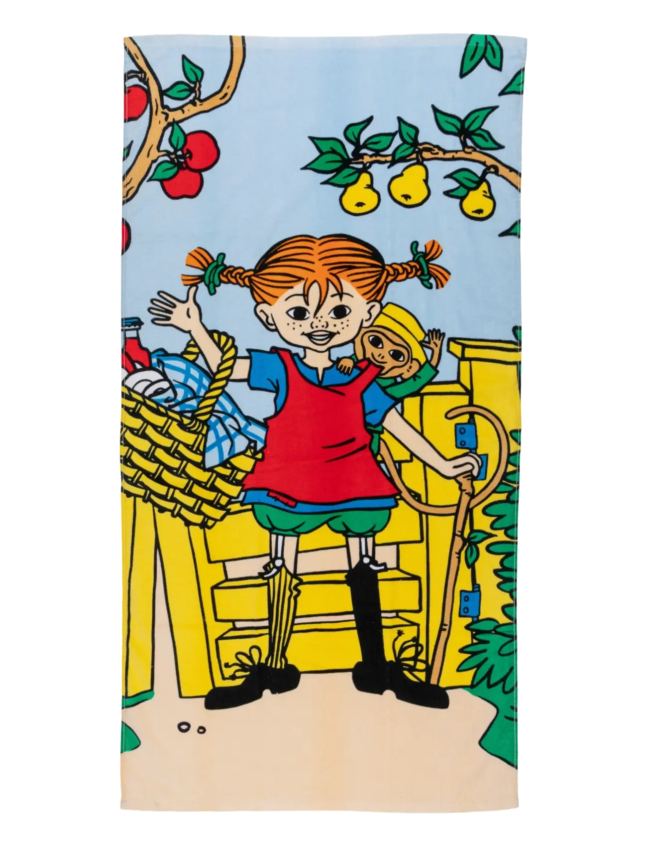 Pippi Langstrømpe PICKNICK BADHANDDUK - Pippi Longstocking X Martinex - MULTI COLOURED / blue