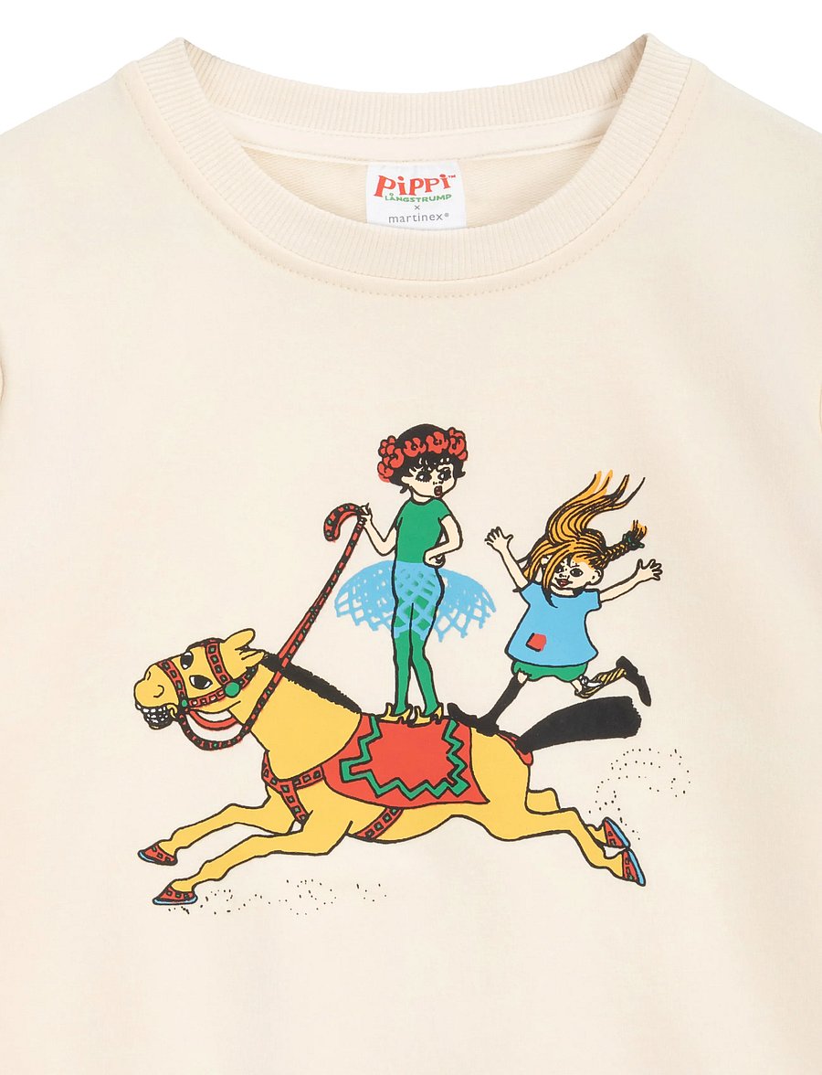 Pippi Langstrømpe - UPPVISNING COLLEGETRÖJA - sweatshirts - white - 2