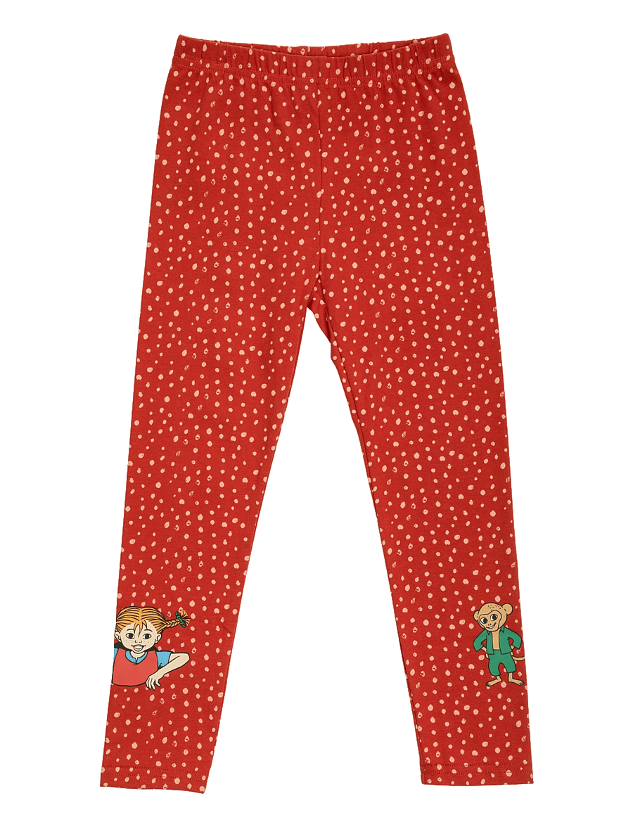 Pippi Langstrømpe - PRICK LEGGINGS - leggings - red - 1