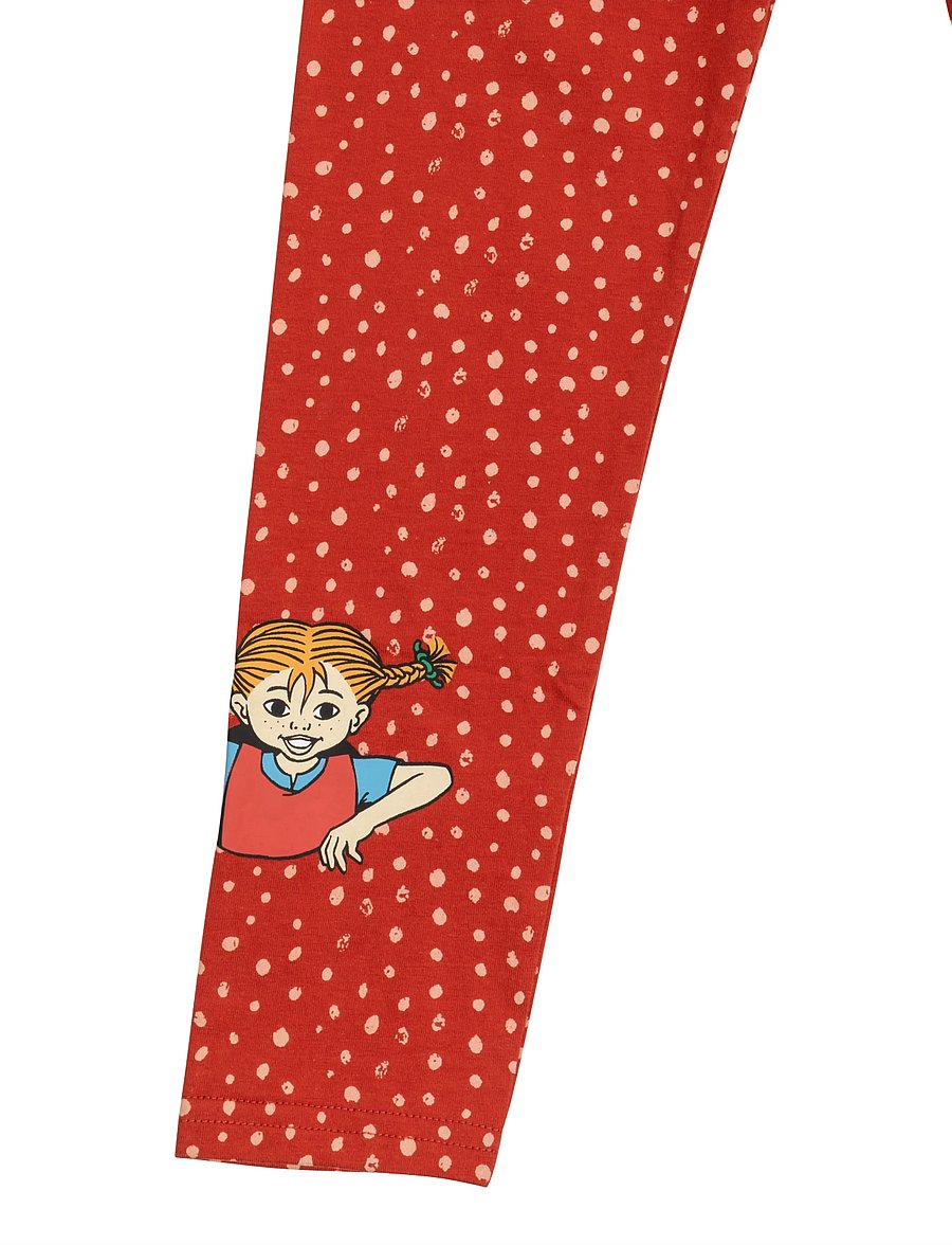 Pippi Langstrømpe - PRICK LEGGINGS - leggings - red - 2