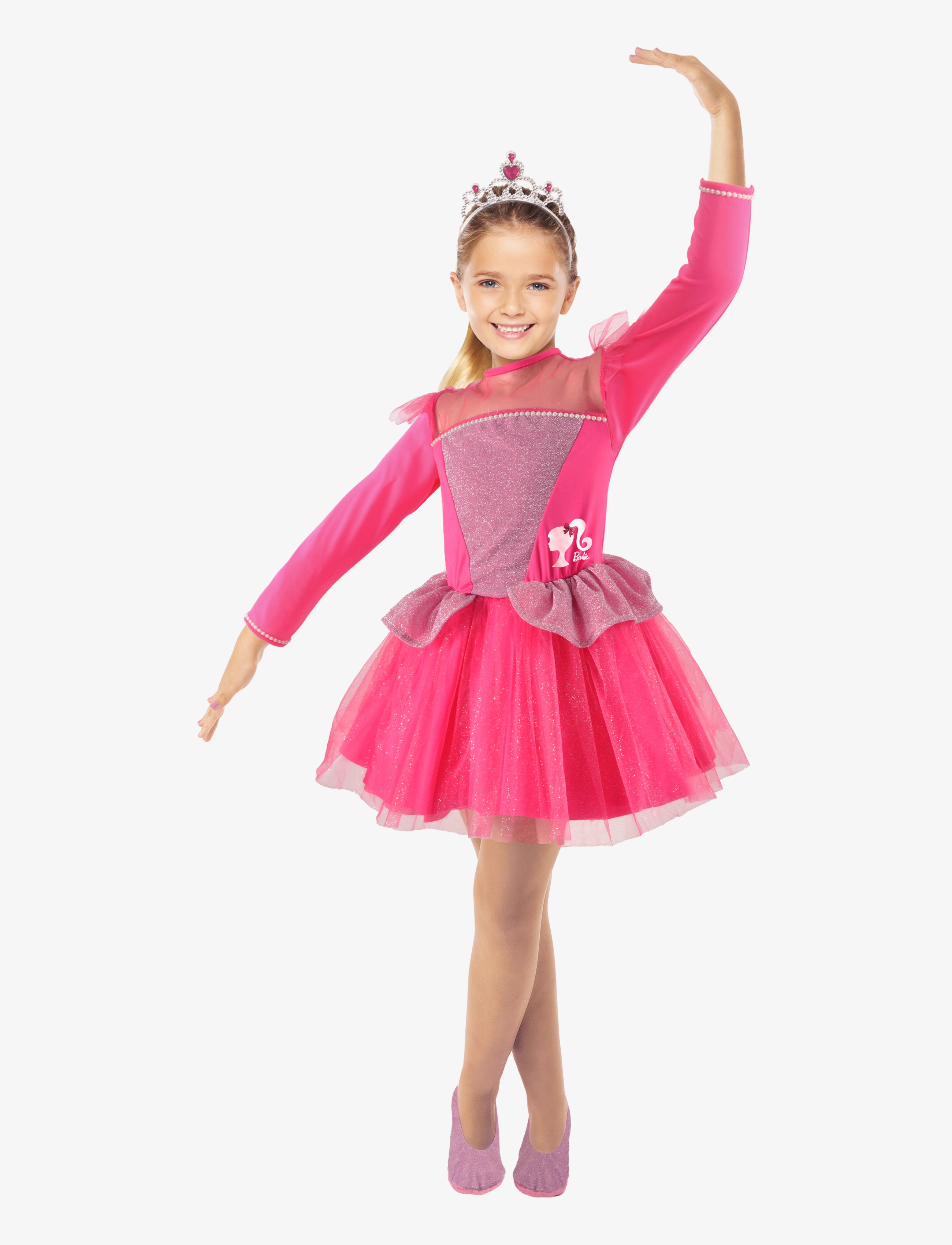 Martinex Barbie Ballerina Costume 3-4, 104 No Length, Costumes & Accessories, Rosa - Character Costumes, Kinder