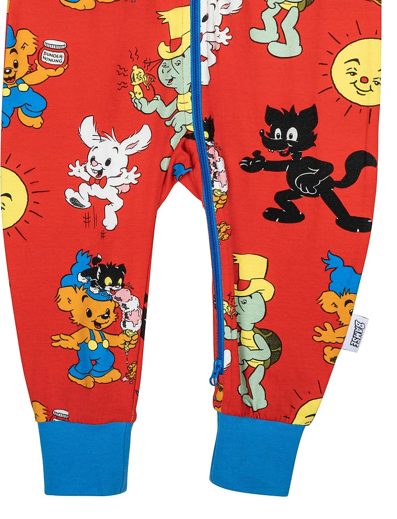 Bamse - BAMSE KOMPISAR PYJAMAS RÖD 80 - magamiskombinesoonid - red - 2