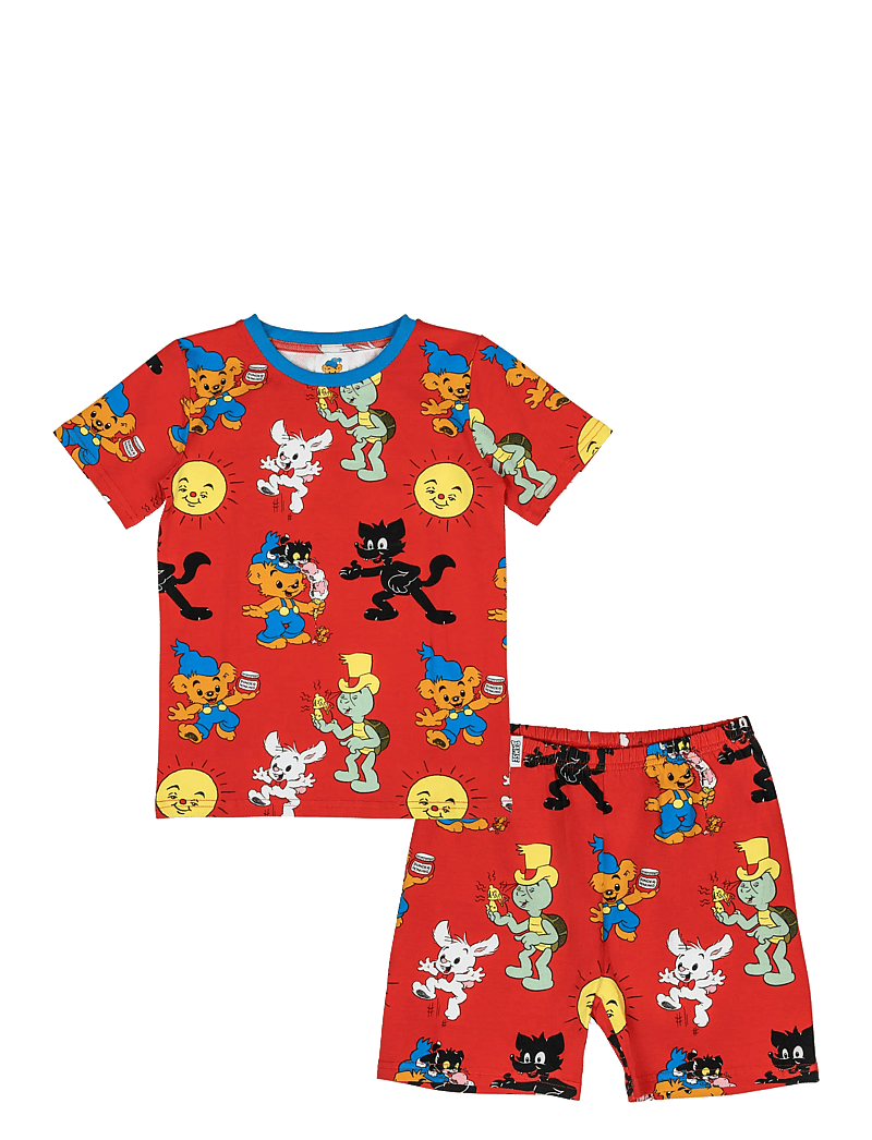 Bamse - BAMSE KOMPISAR SHORTSPYJAMAS - pyjamasset - red - 0