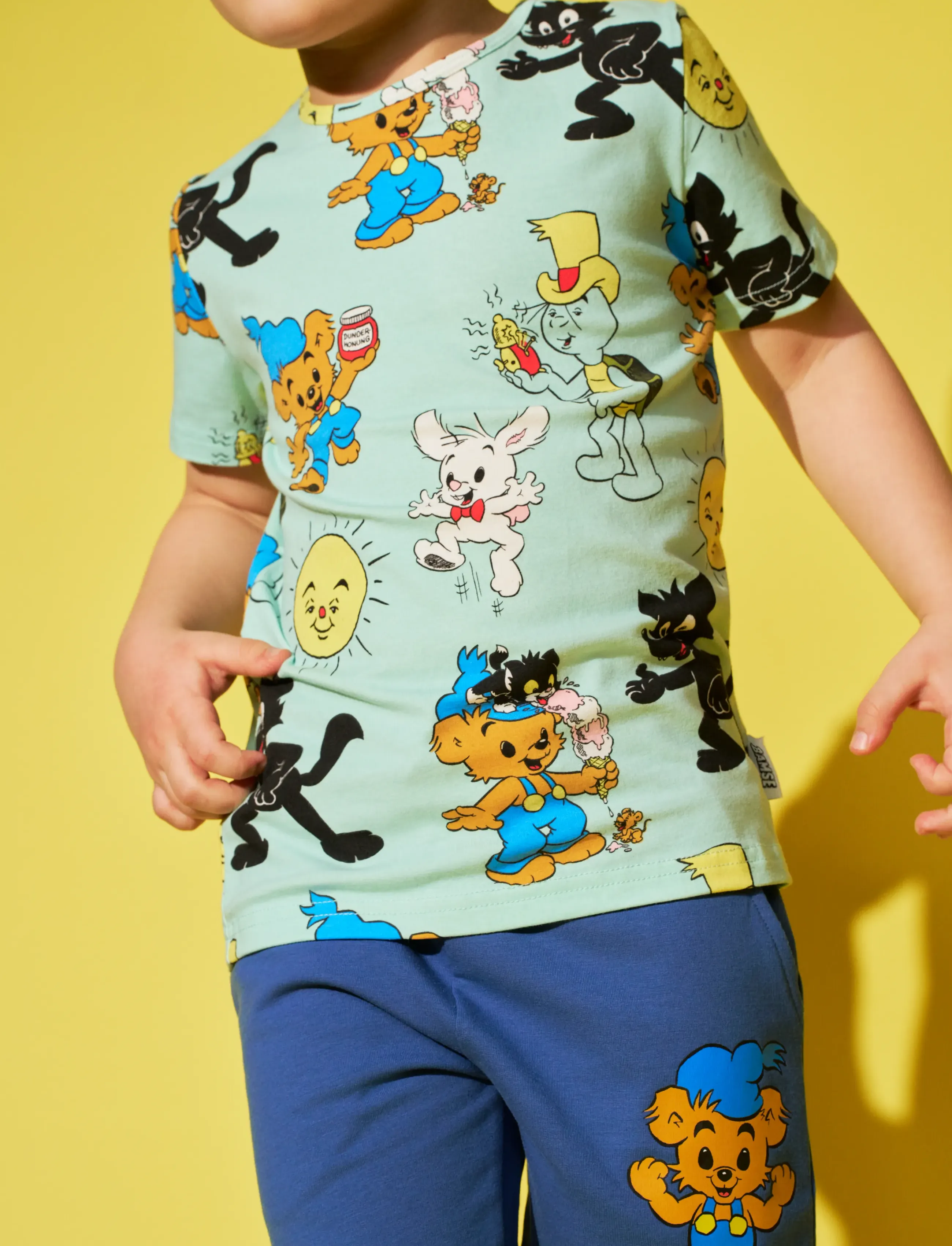 Bamse - BAMSE KOMPISAR T-SHIRT - kortærmede t-shirts - green - 2