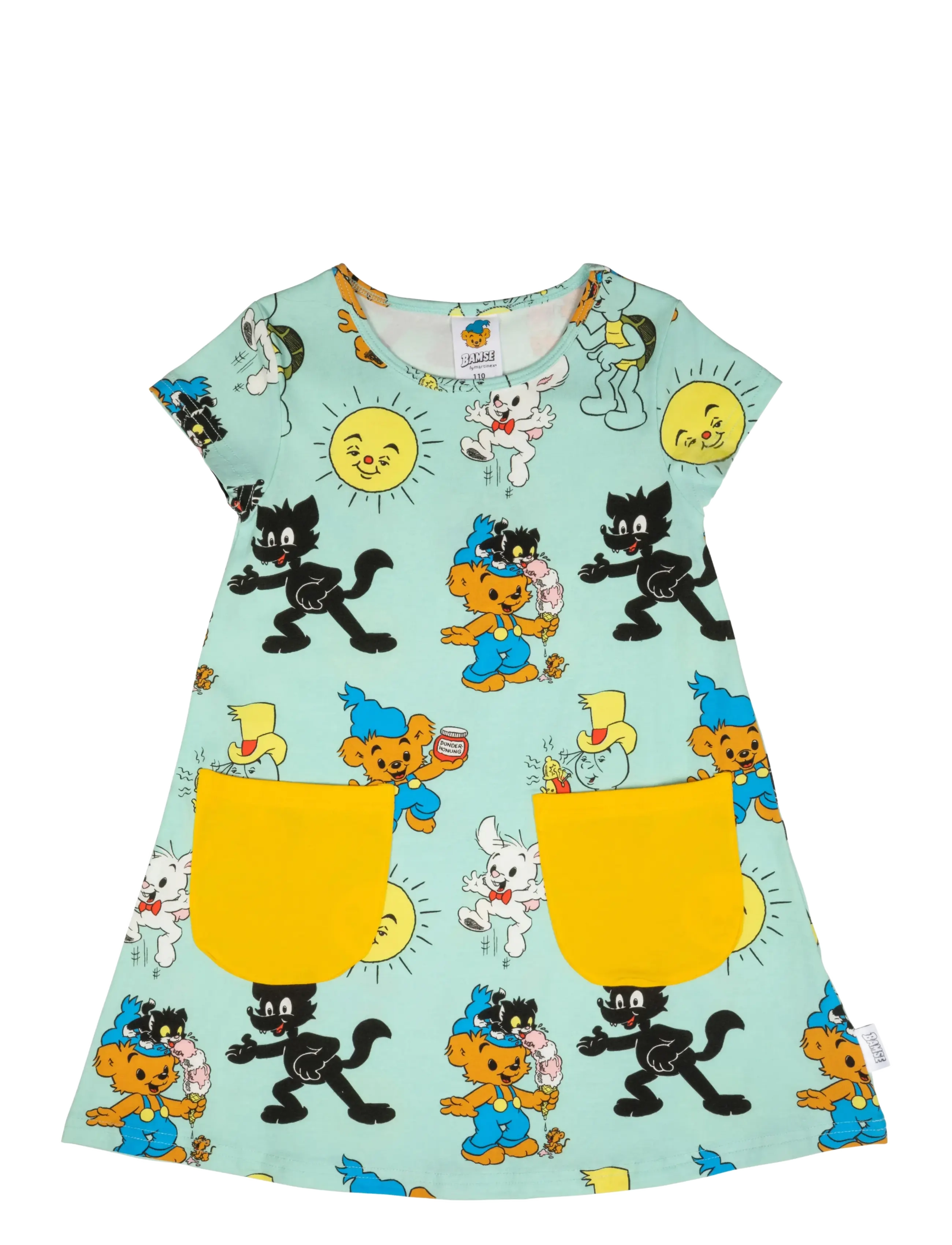 MARTINEX Bamse Kompisar Klänning Grün - 122 - Kinder