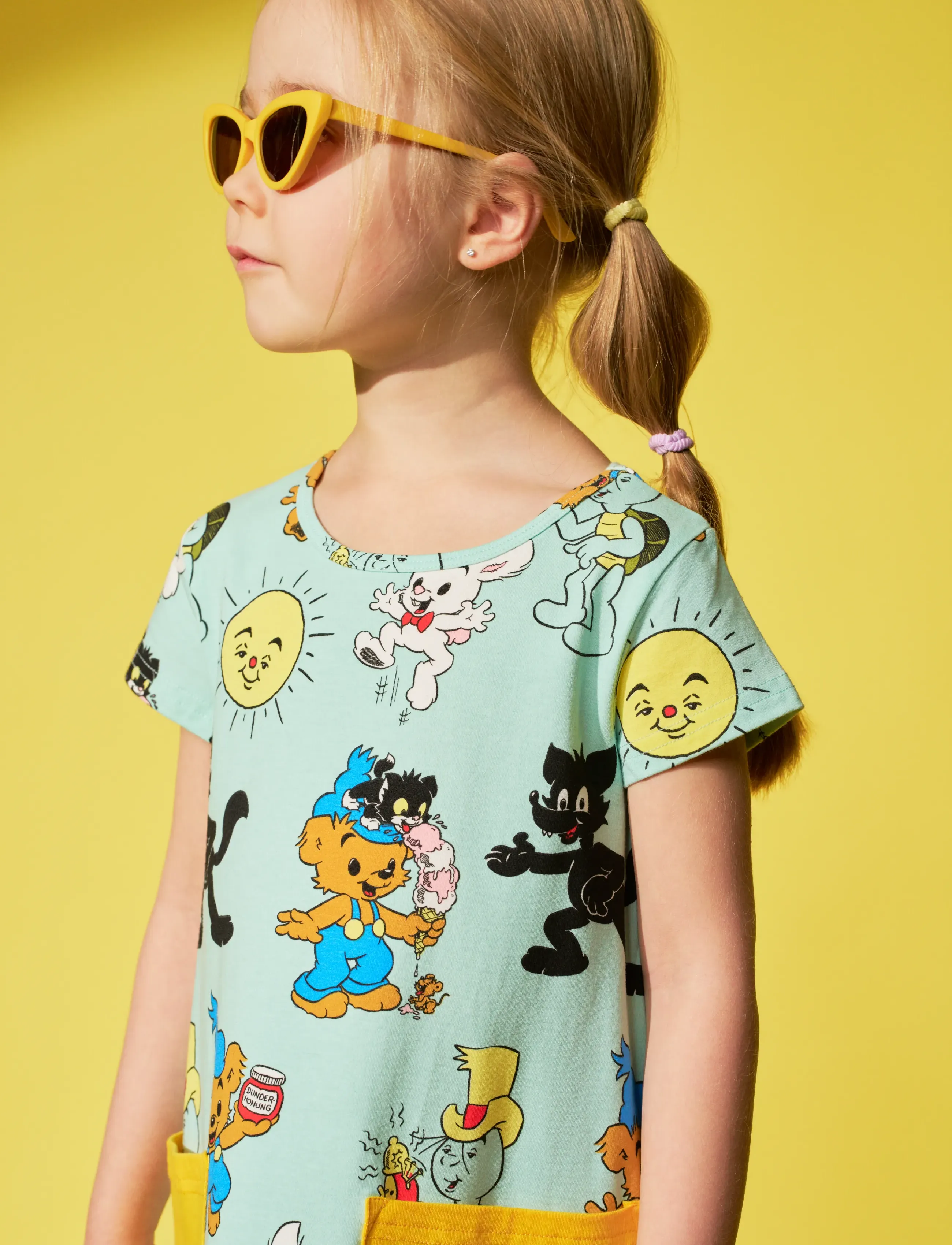 Bamse - BAMSE KOMPISAR KLÄNNING - kort-ermede kjoler i avslappet stil - green - 2