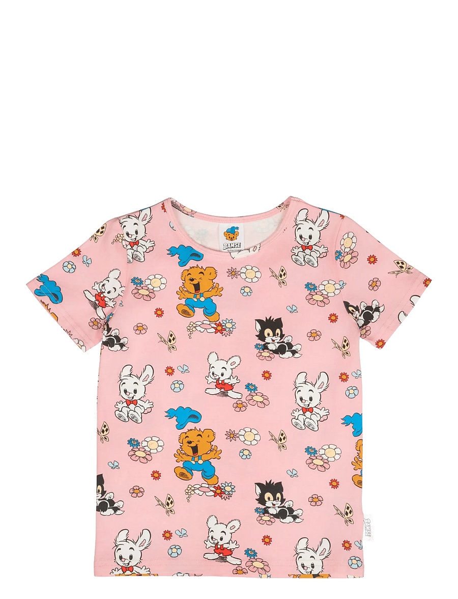 Bamse - BAMSE OCH BLOMMOR T-SHIRT - stutterma bolir - pink - 1