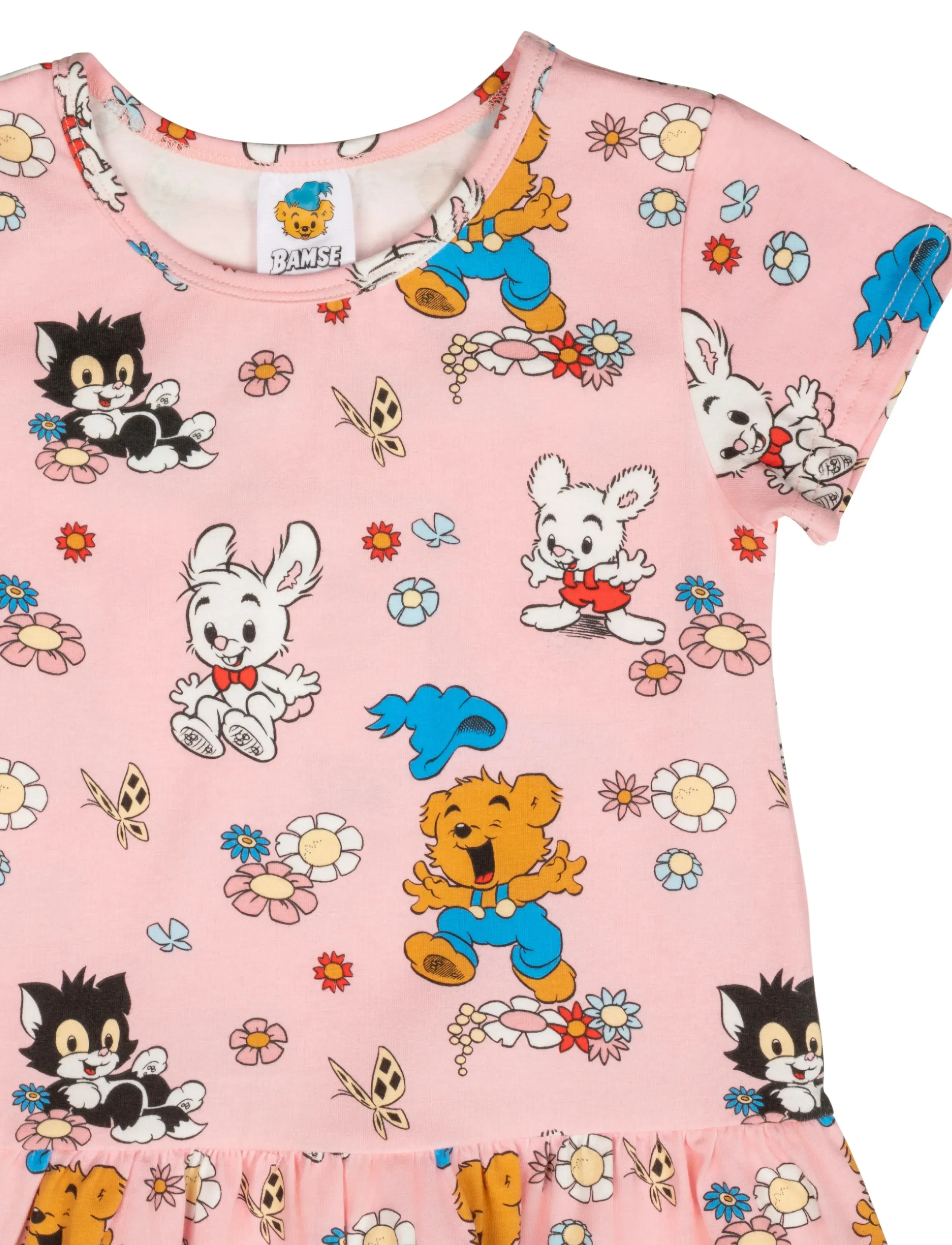 Bamse - BAMSE OCH BLOMMOR KLÄNNING - kortærmede babykjoler - pink - 2