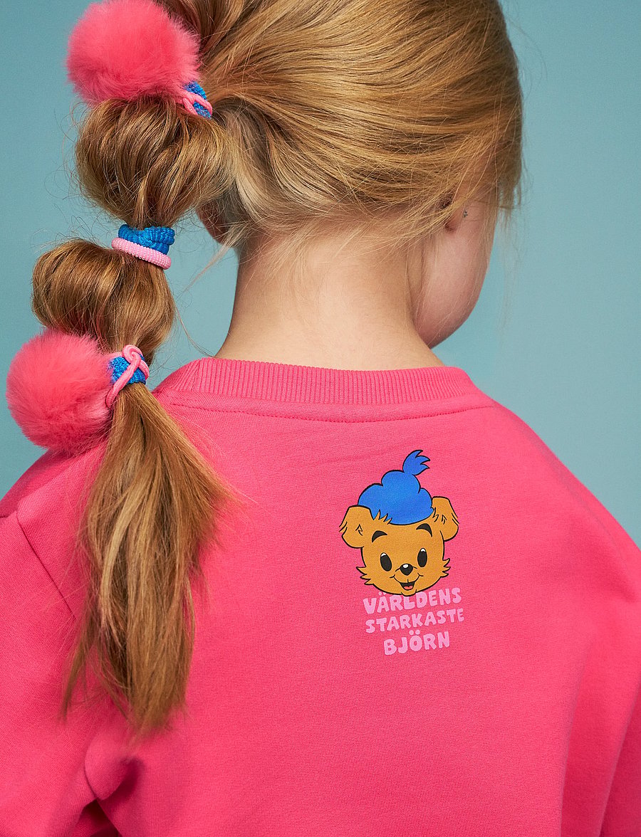 Bamse - NALLE-MAJA COLLEGETRÖJA - dressipluusid - pink - 2